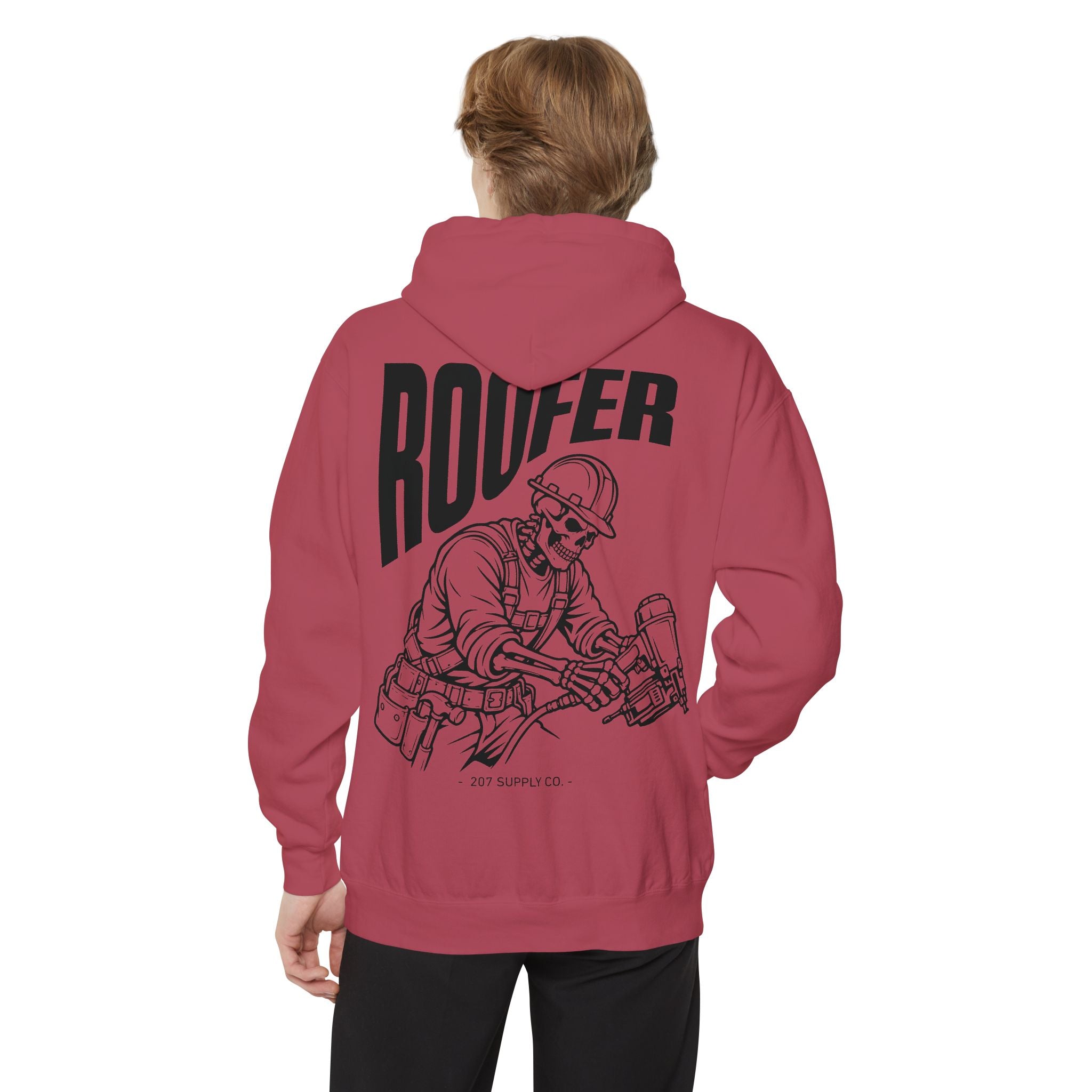 Roofer Skull Hoodie