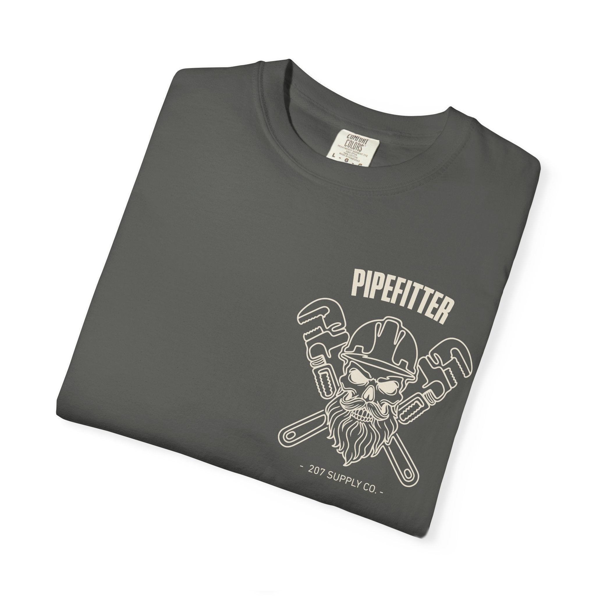 Pipefitter Skull Tee - Dark