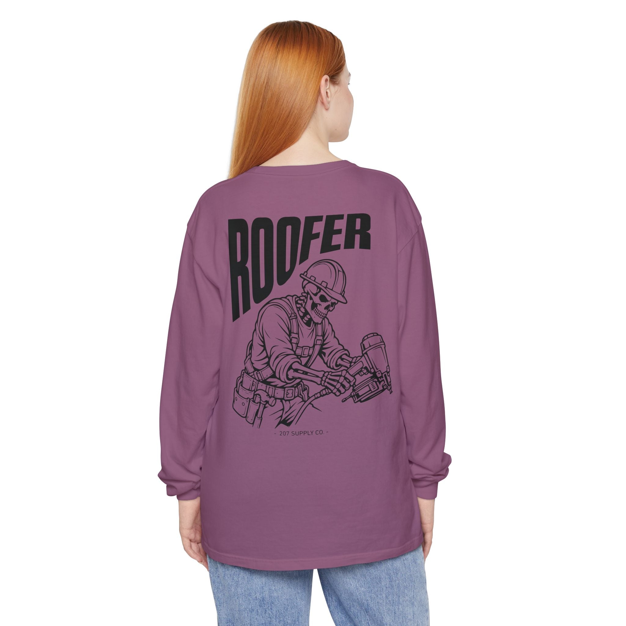 Roofer Skull Long Sleeve