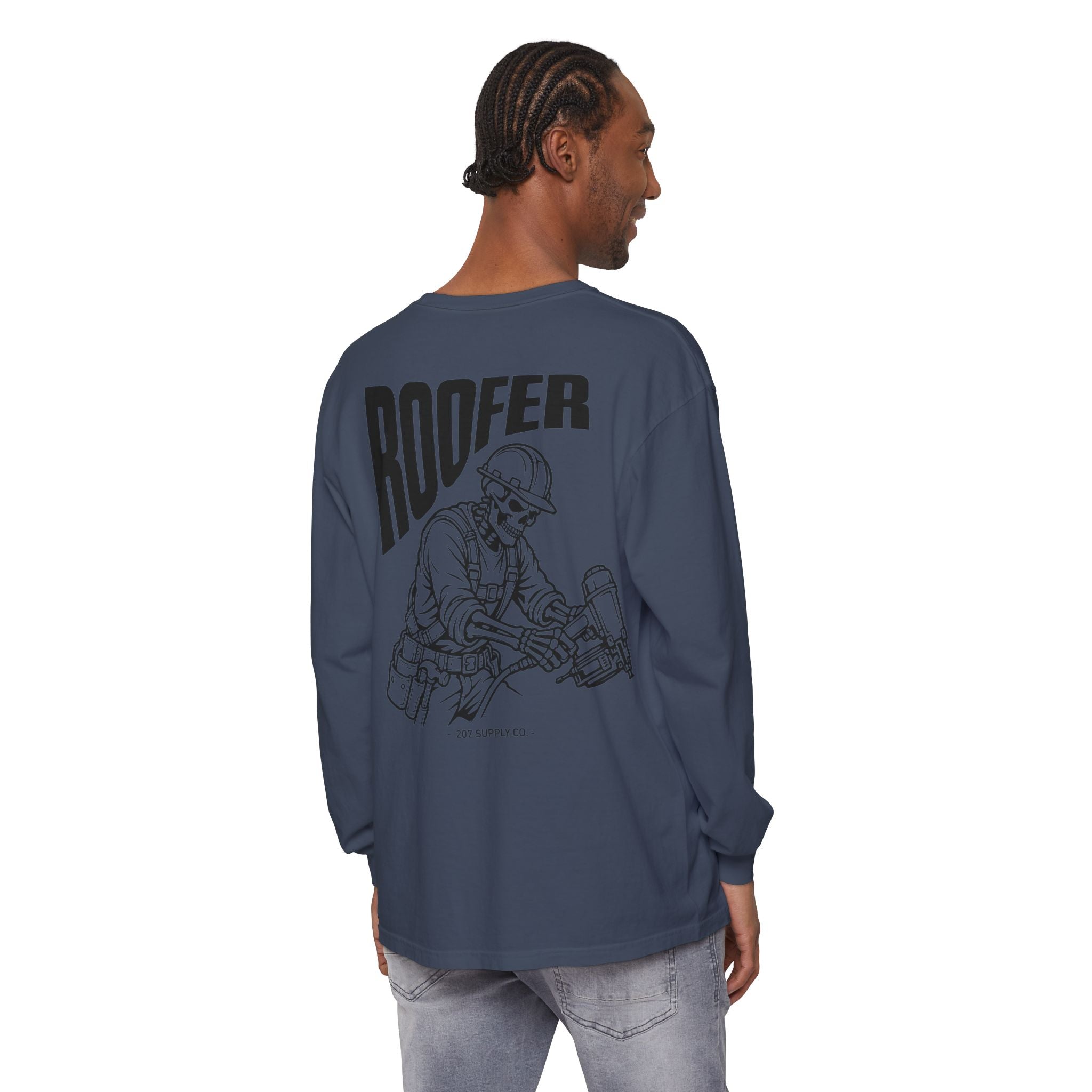 Roofer Skull Long Sleeve