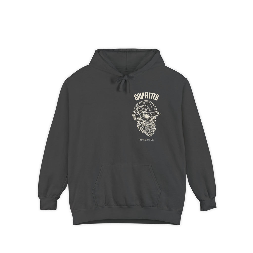 Shipfitter Bearded Skull Hoodie - Dark