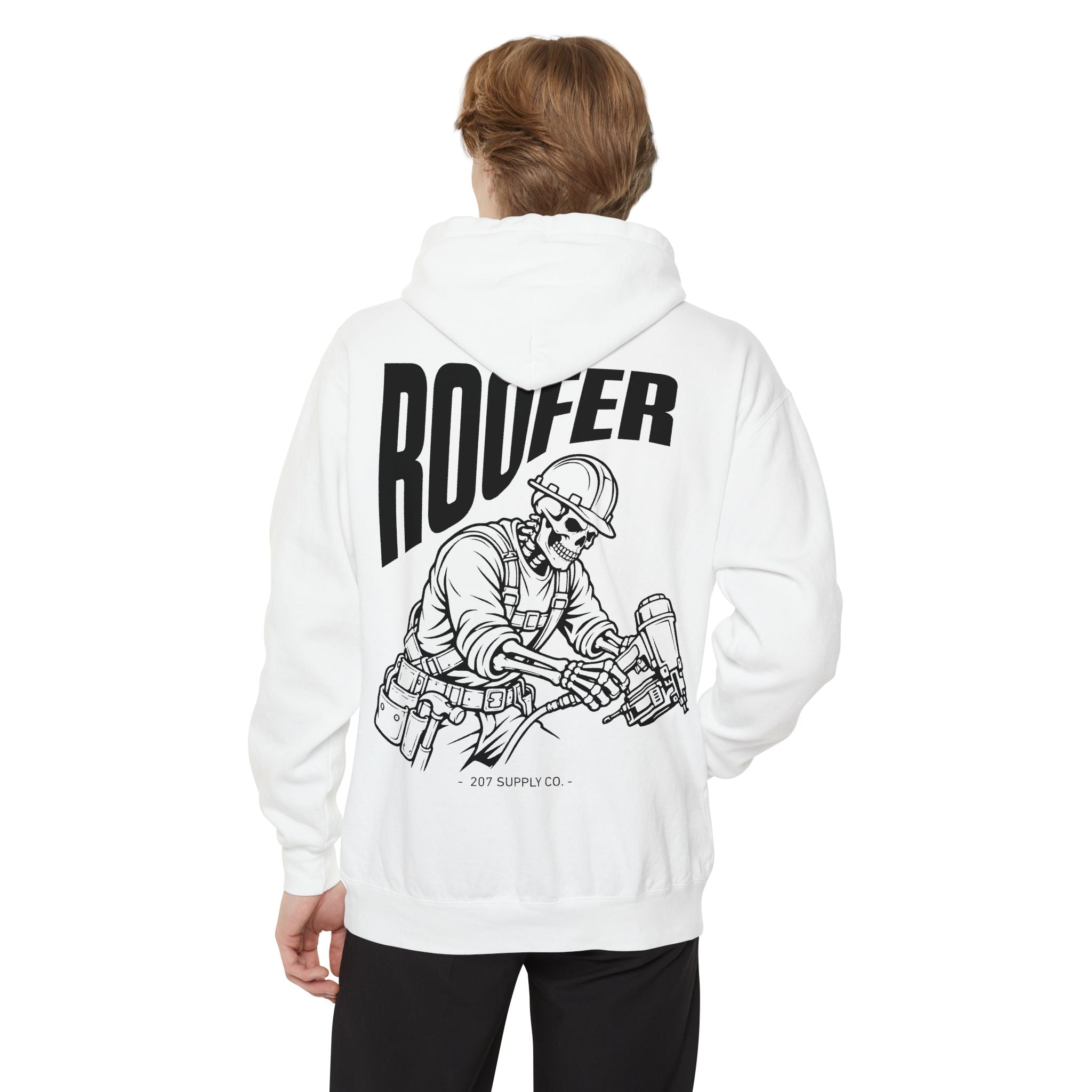 Roofer Skull Hoodie