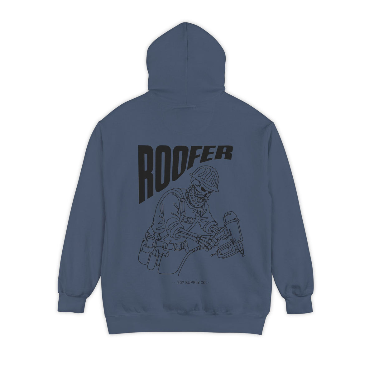Roofer Skull Hoodie