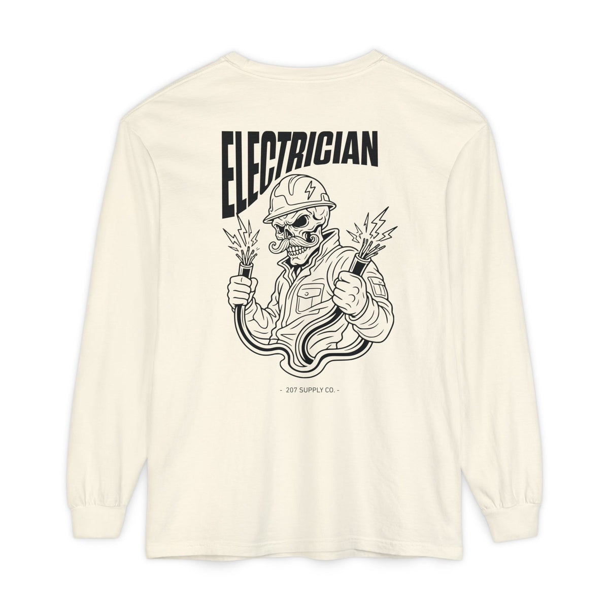 Electrician Skull Long Sleeve Tee