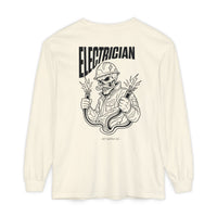 Electrician Skull Long Sleeve Tee