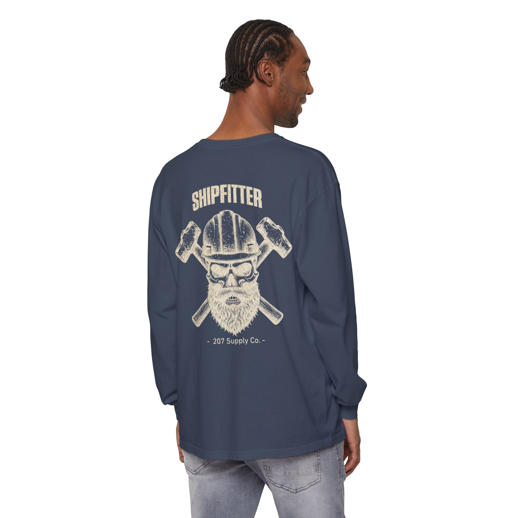 Shipfitter Skull & Hammer Long Sleeve - Dark Colors