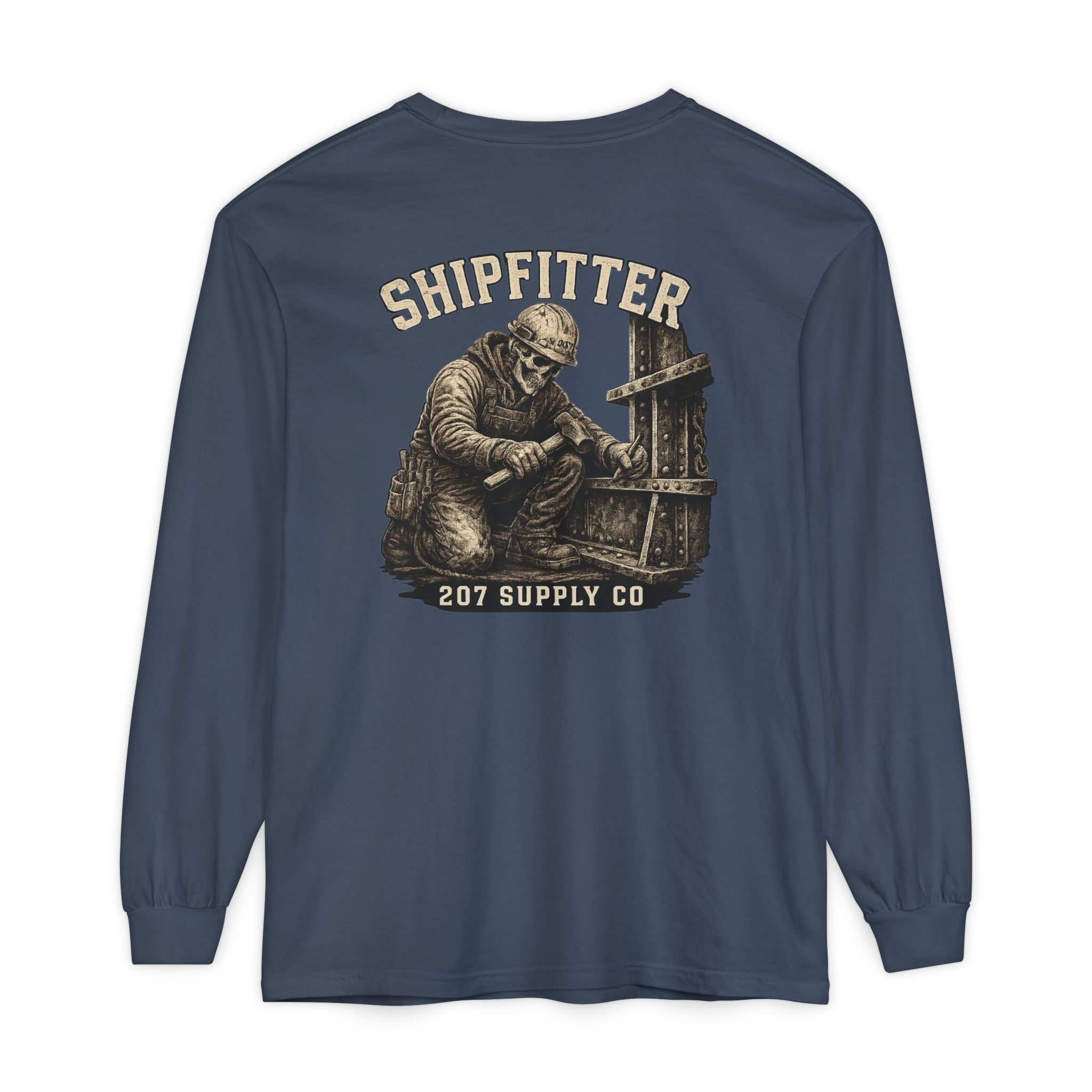 Premium Shipfitter Long Sleeve — Premium Garment-Dyed