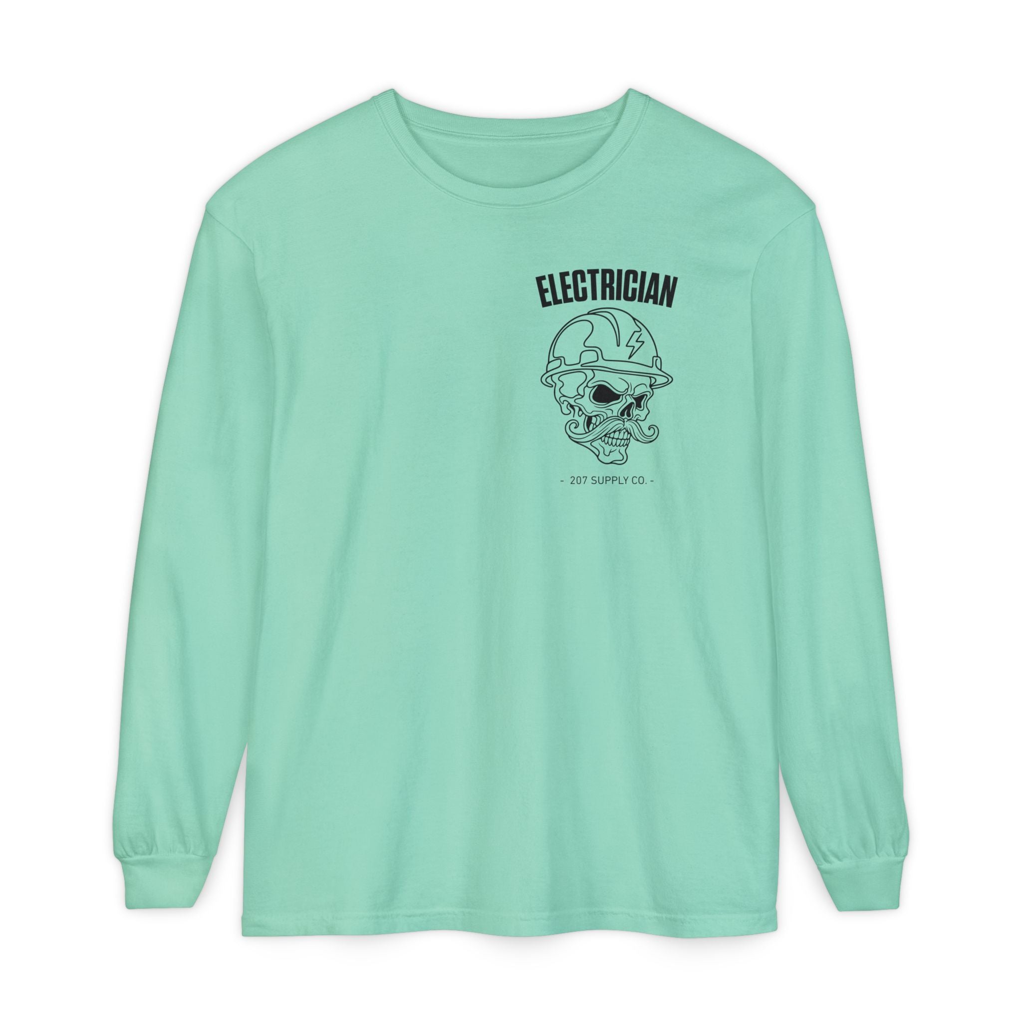 Electrician Skull Long Sleeve Tee