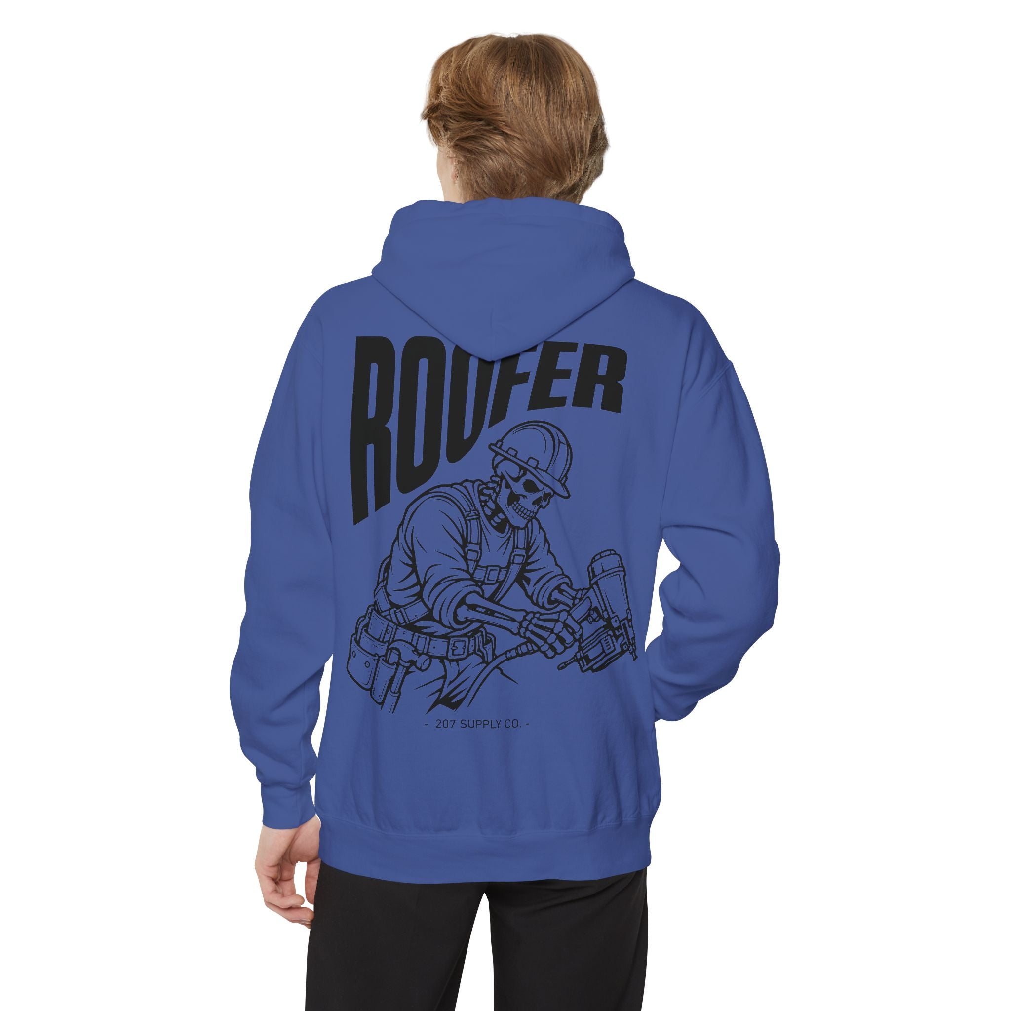 Roofer Skull Hoodie