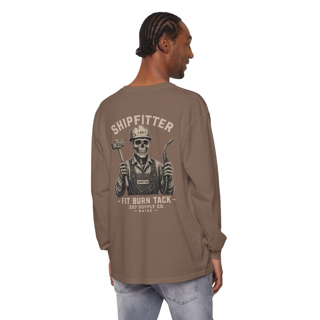 Premium Shipfitter Long Sleeve — Premium Shipfitter Skull