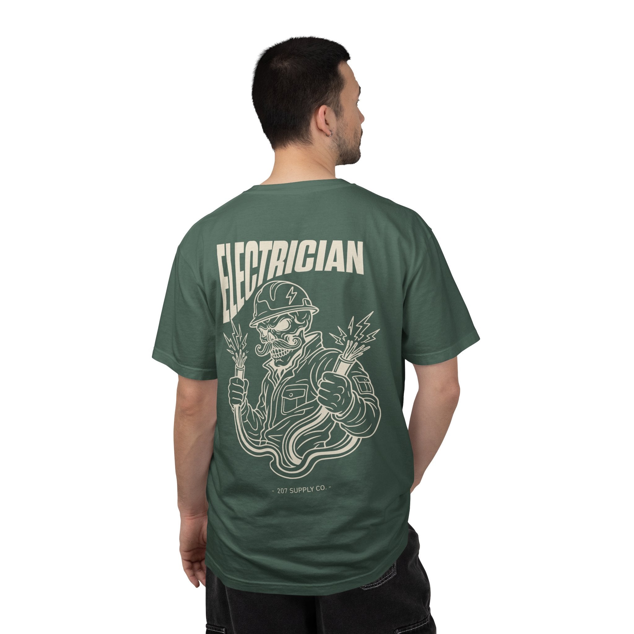 Electrician Skull Tee - Dark