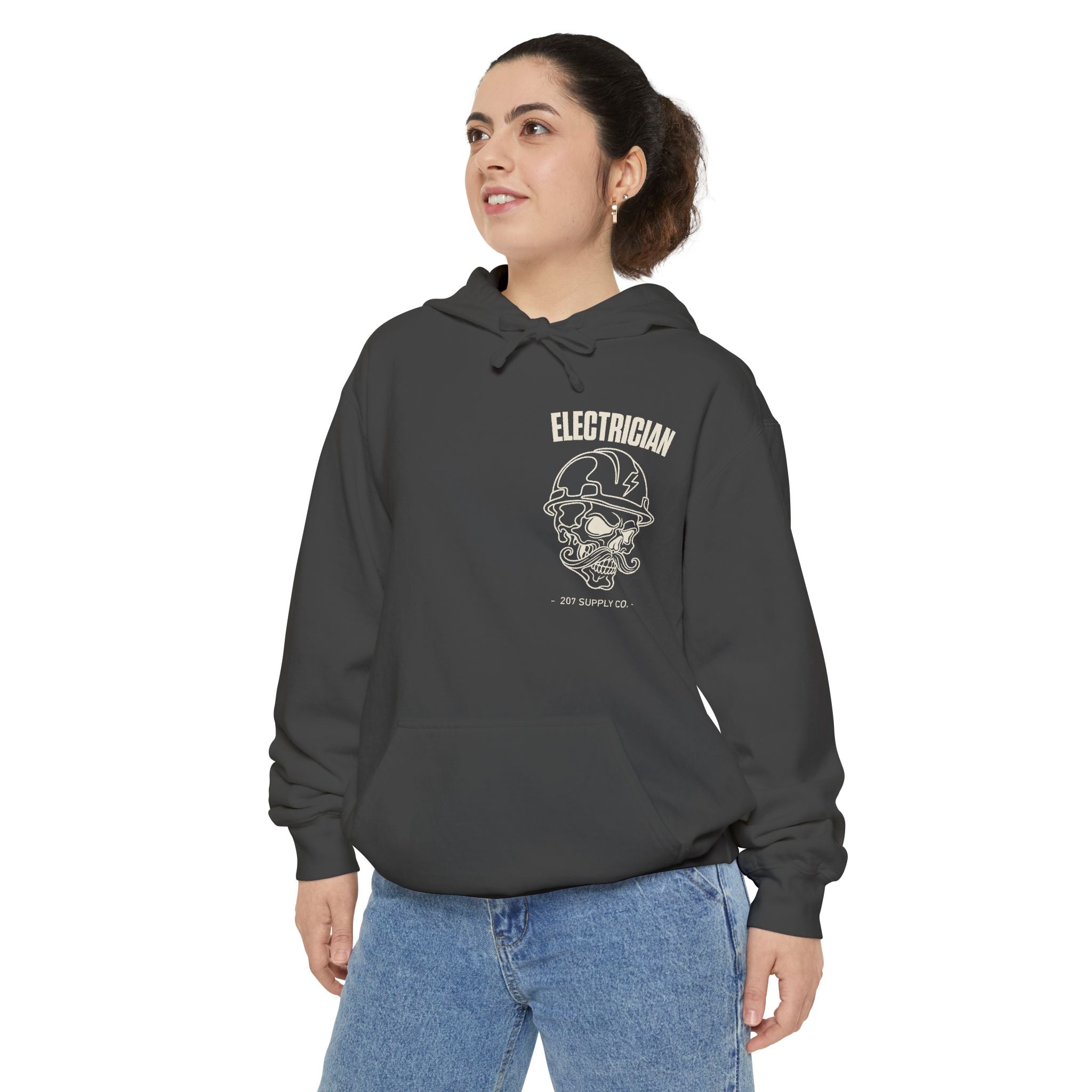 Electrician Skull Hoodie - Dark