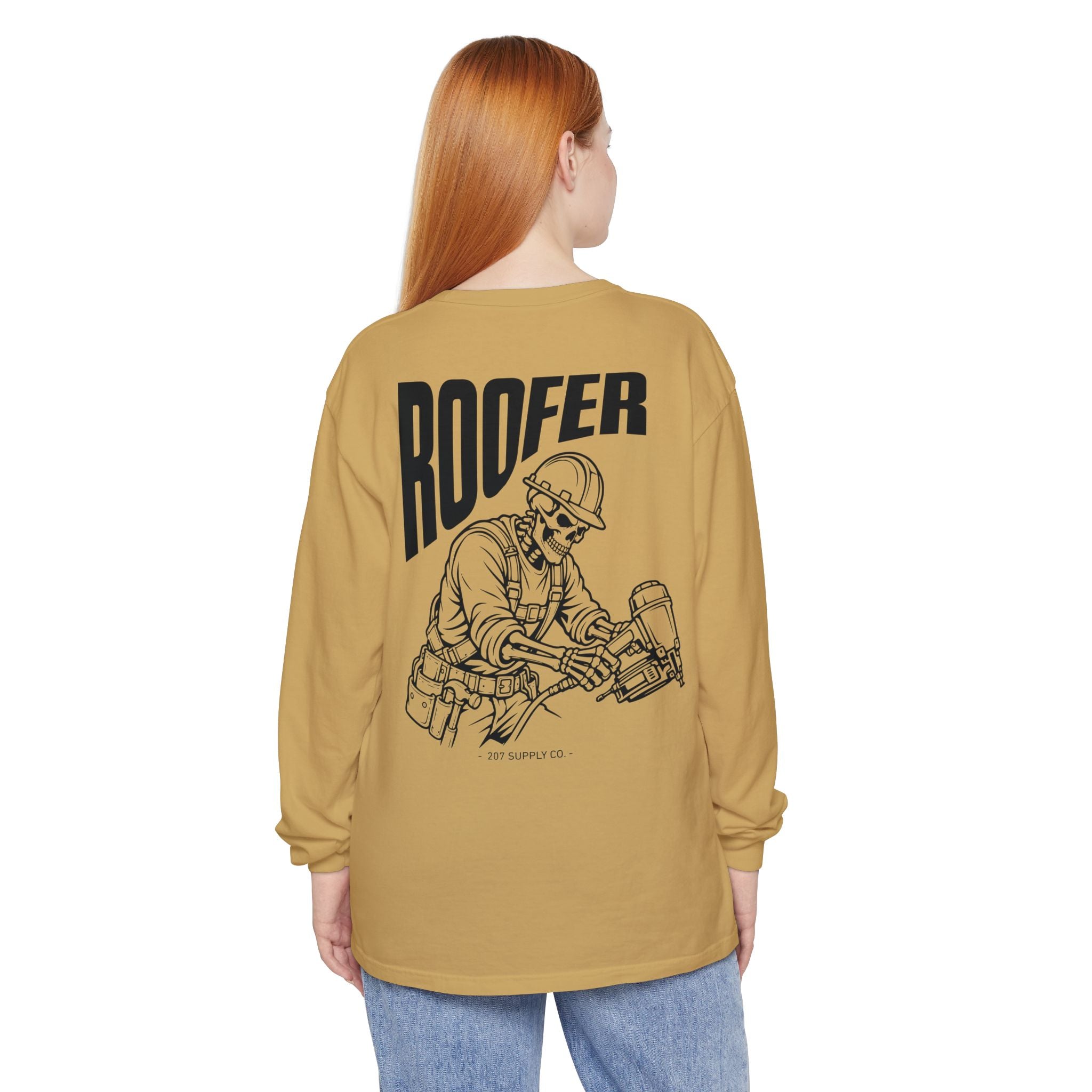 Roofer Skull Long Sleeve