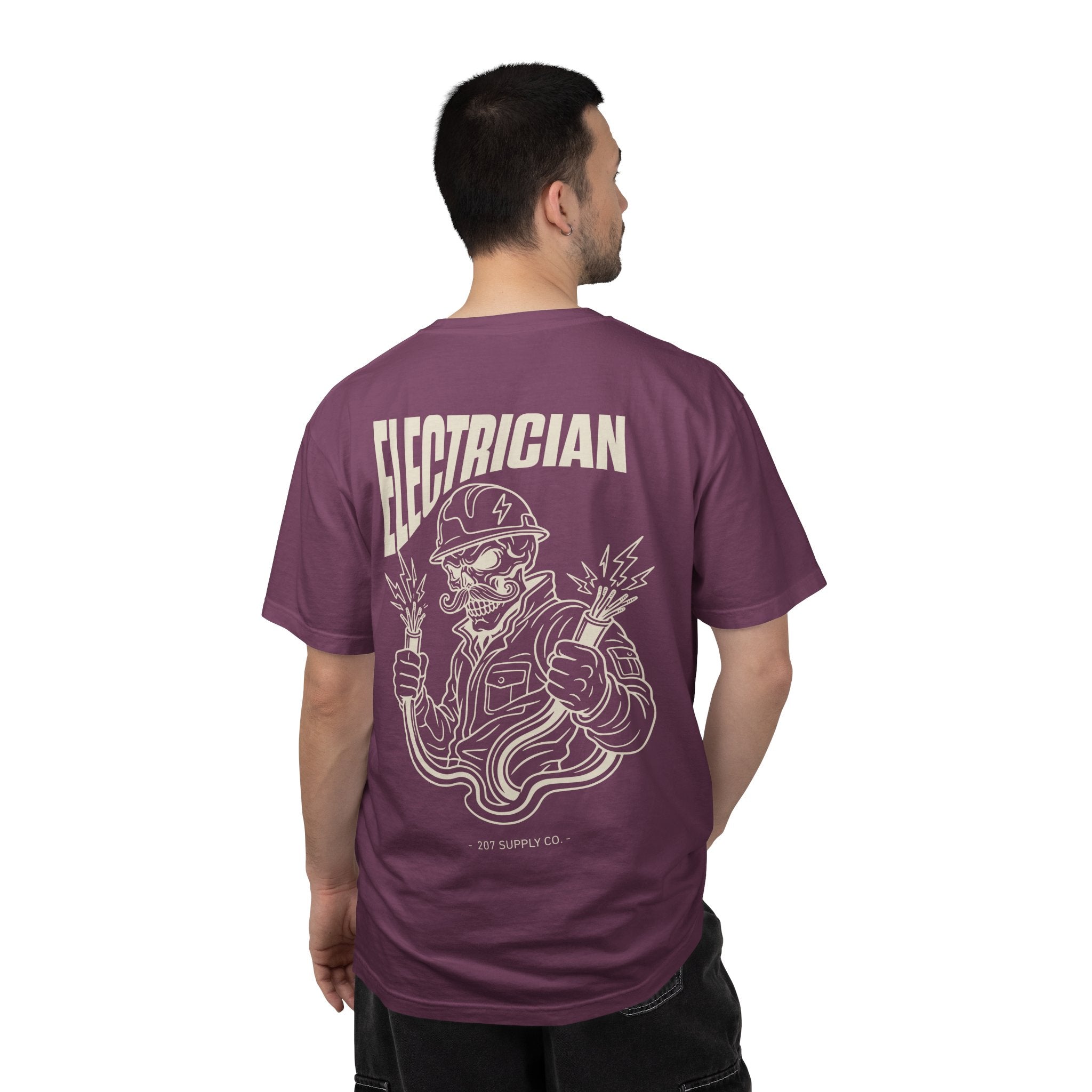Electrician Skull Tee - Dark