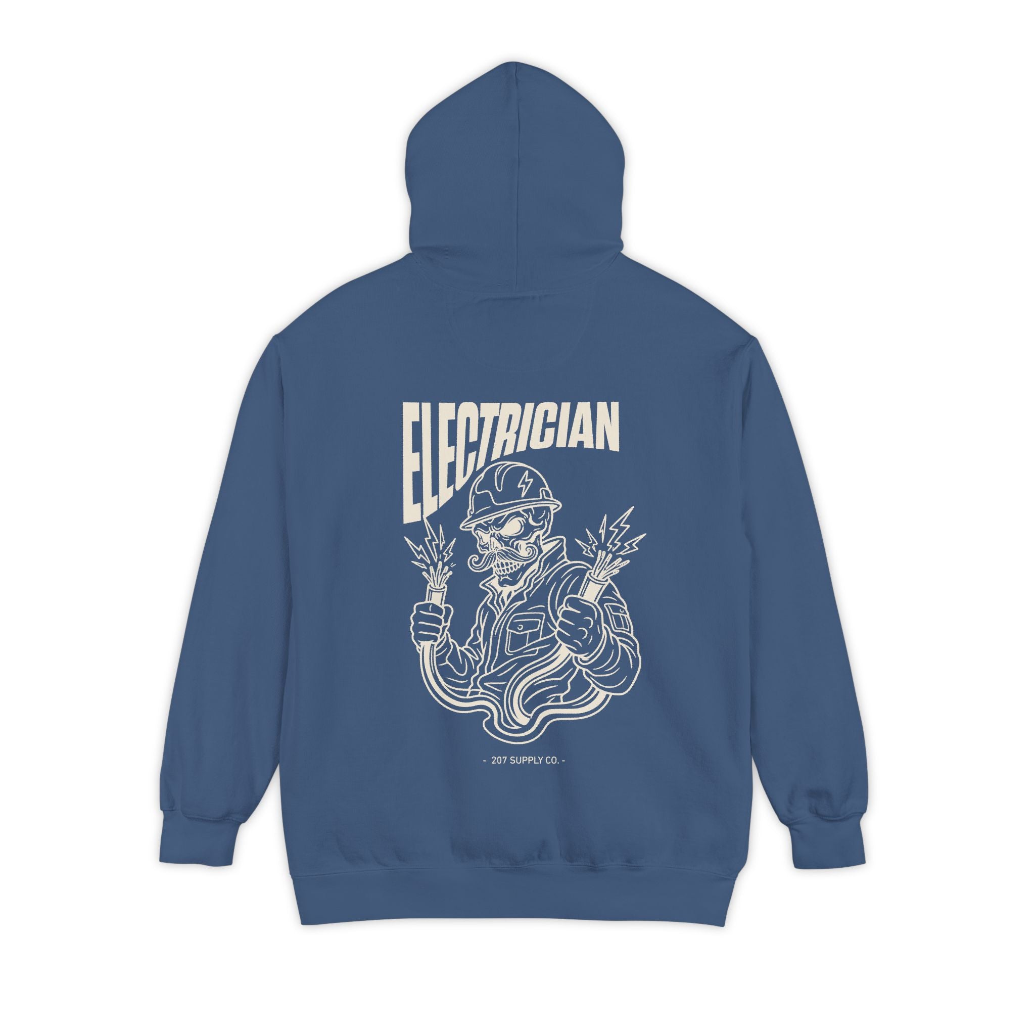 Electrician Skull Hoodie - Dark