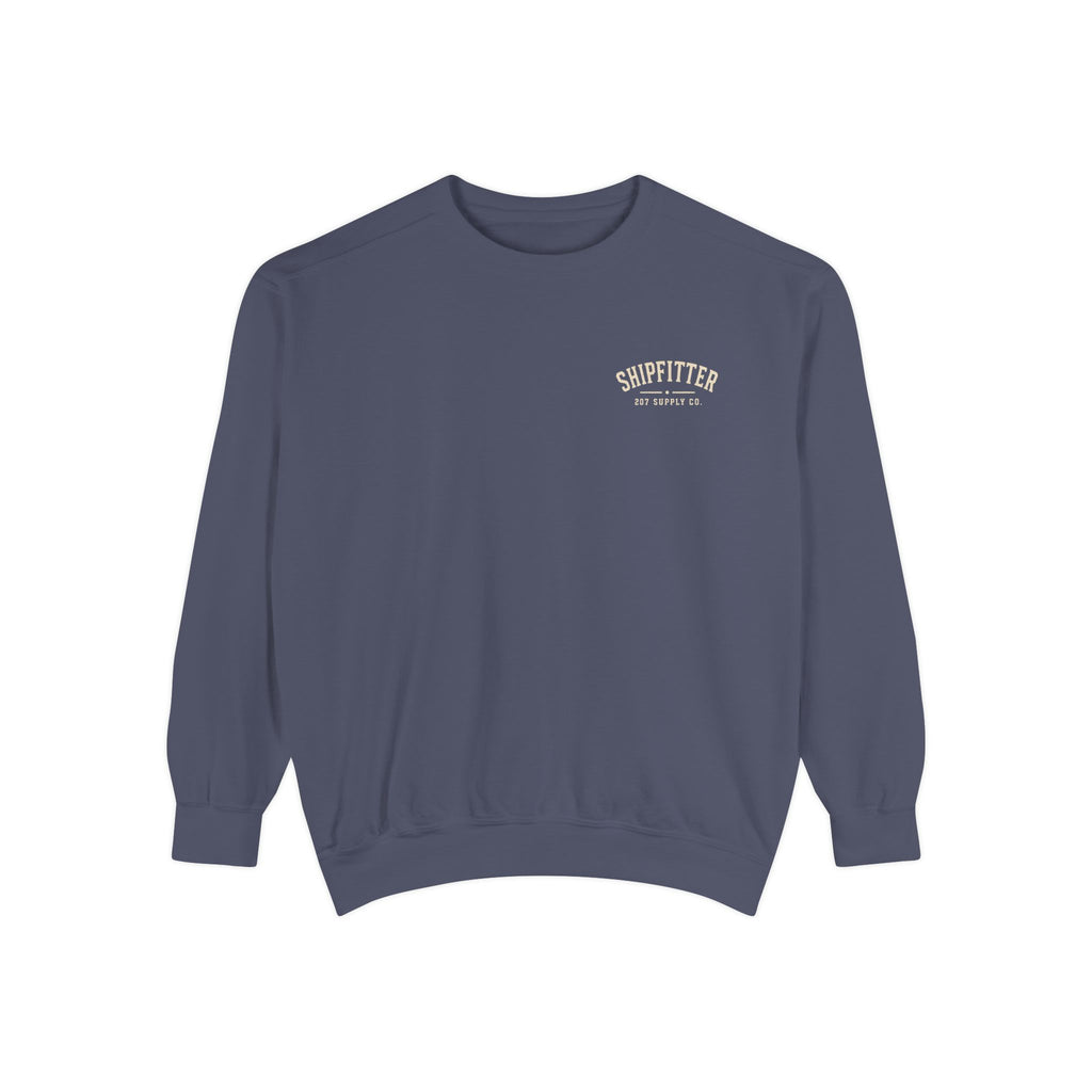 Premium Shipfitter Crewneck — Heavyweight Garment-Dyed