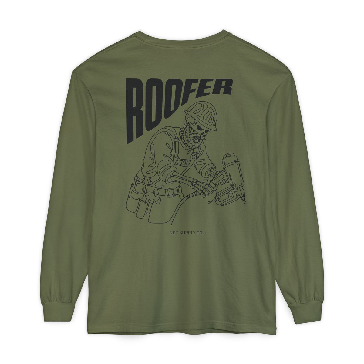 Roofer Skull Long Sleeve