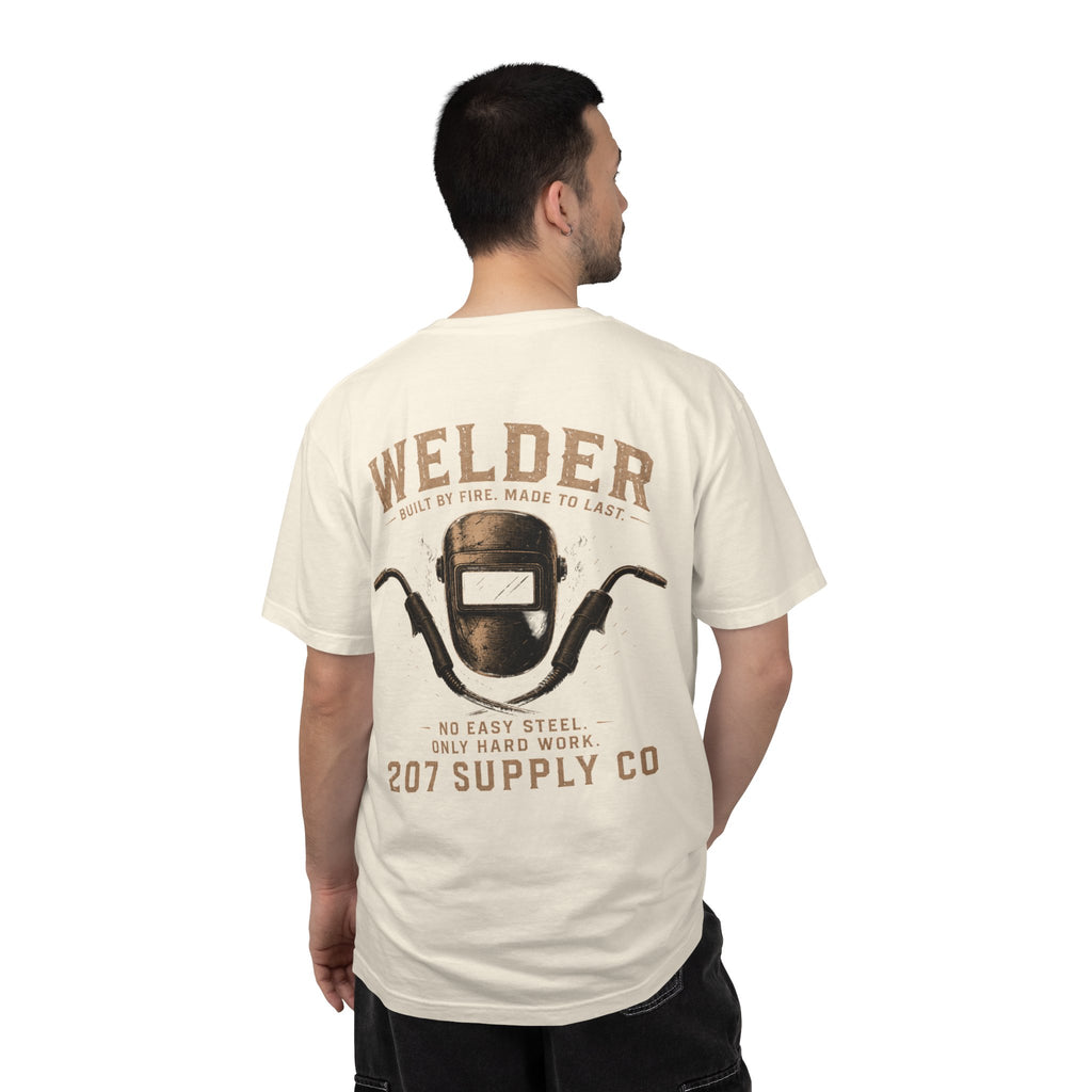 Premium Welder Graphic T-Shirt — 207 Supply Co. Vintage Welding Helmet Tee