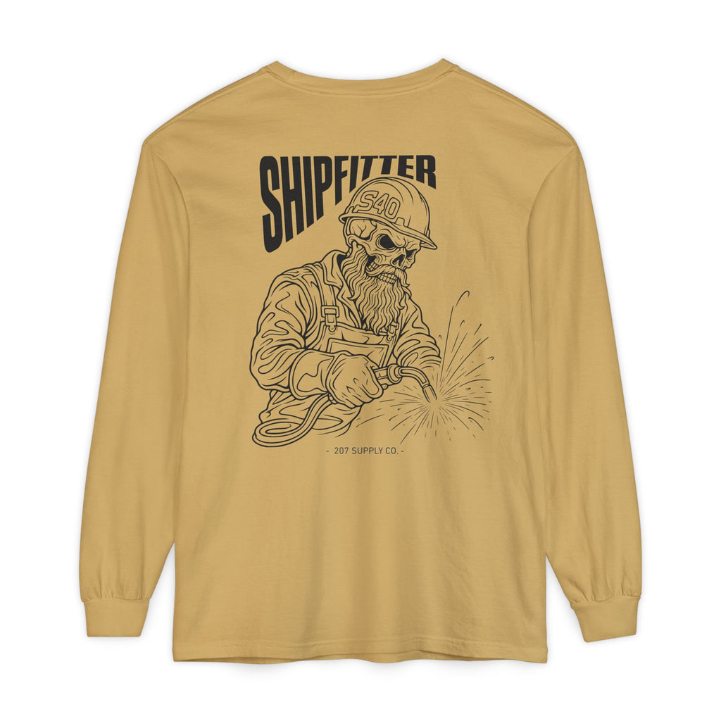 Shipfitter Bearded Skull Long Sleeve