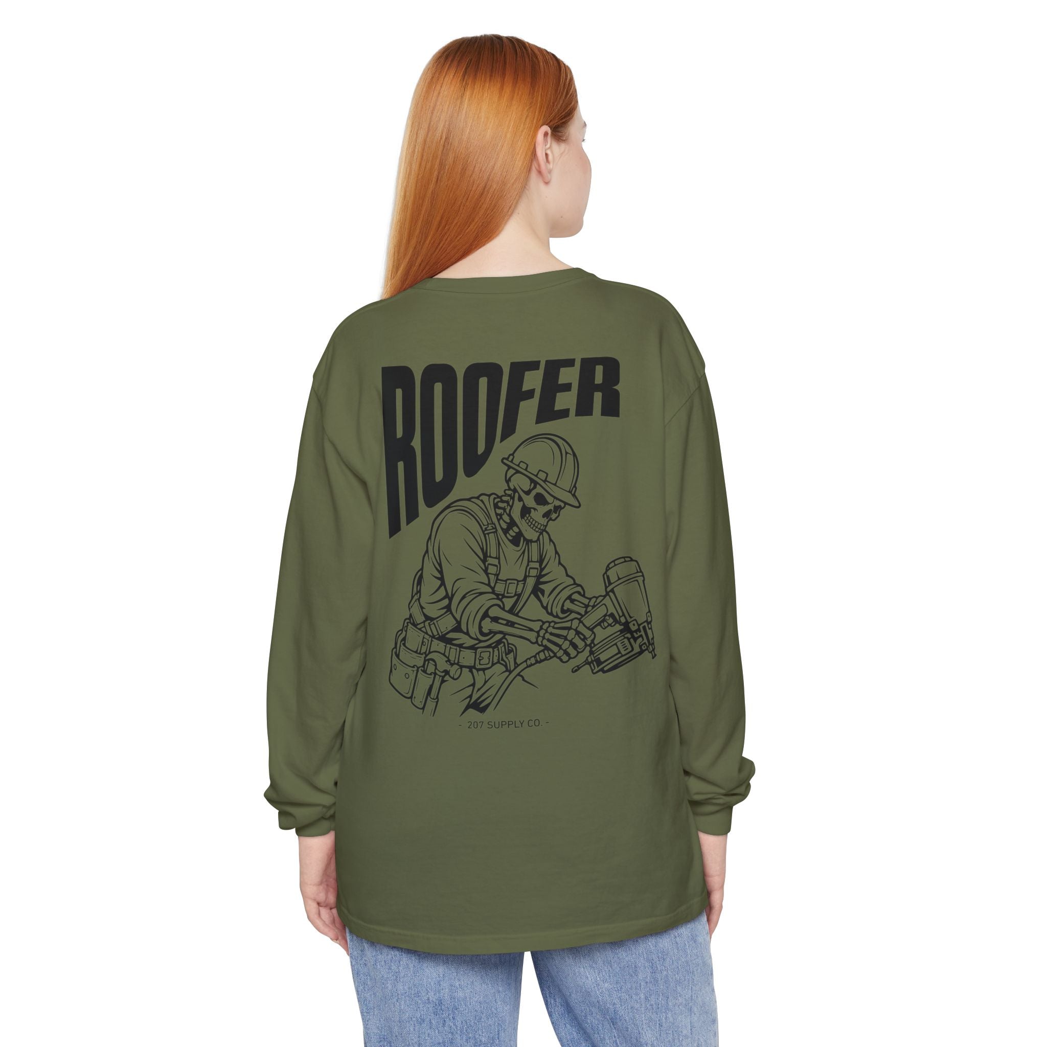 Roofer Skull Long Sleeve