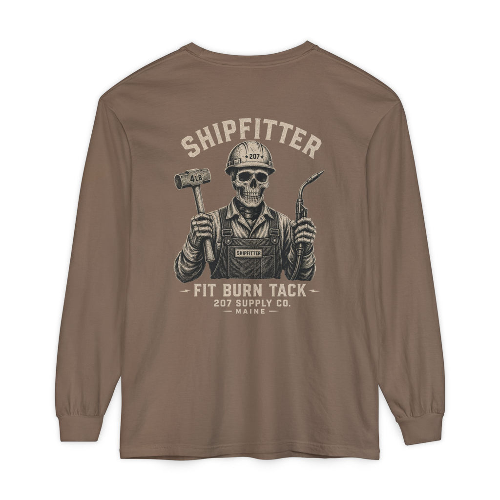 Premium Shipfitter Long Sleeve — Premium Shipfitter Skull