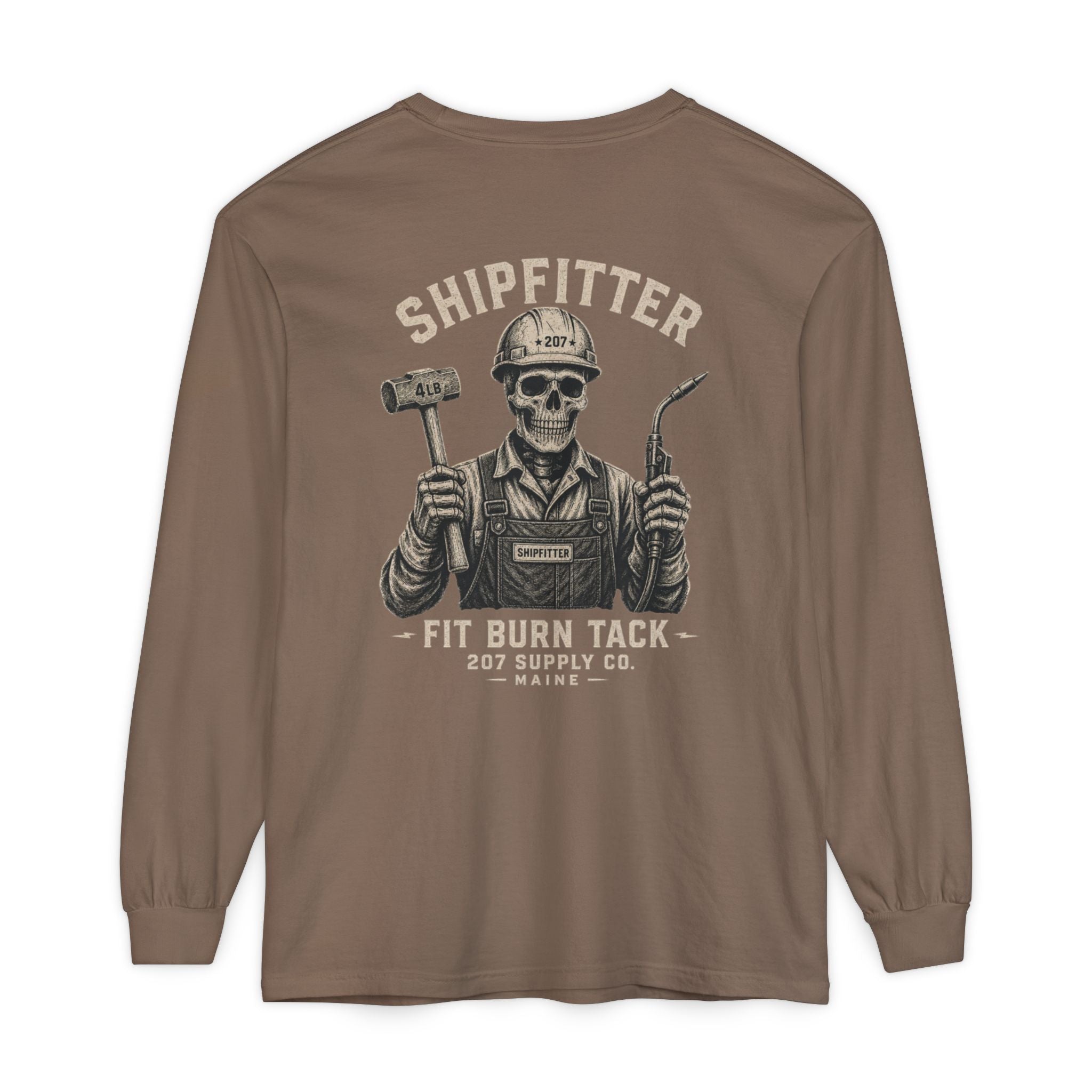 Premium Shipfitter Long Sleeve — Premium Shipfitter Skull
