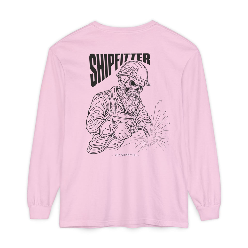 Shipfitter Bearded Skull Long Sleeve
