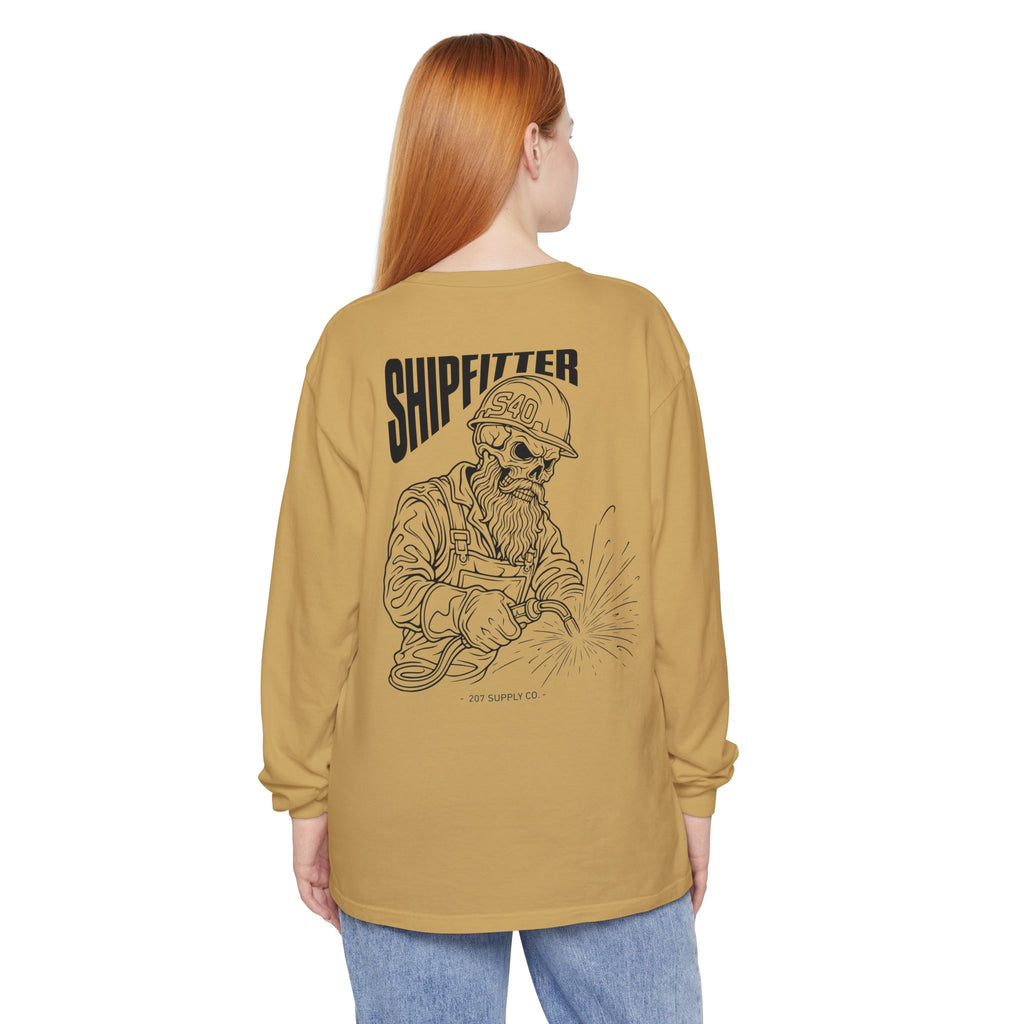 Shipfitter Bearded Skull Long Sleeve