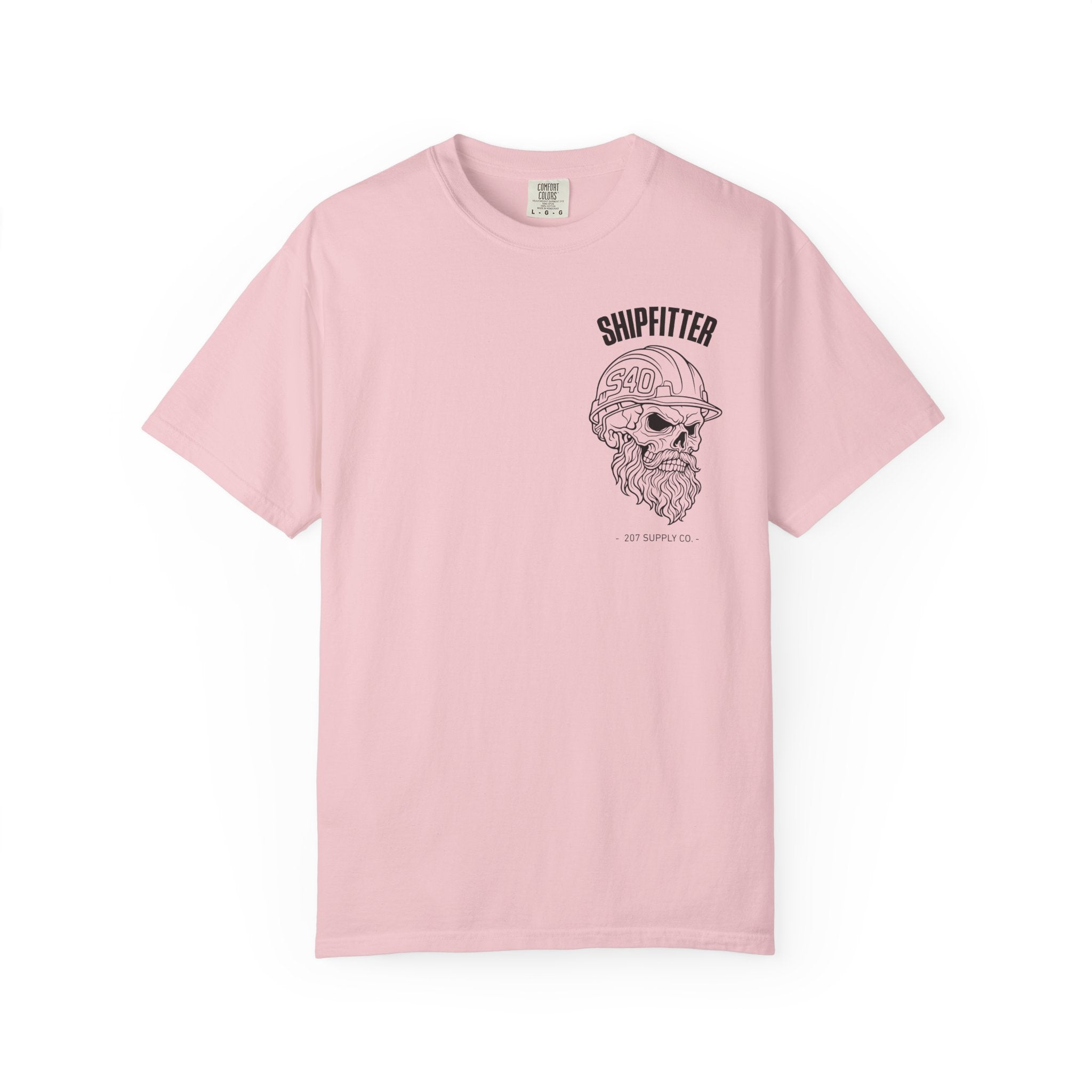 Shipfitter Bearded Skull Tee — Blossom