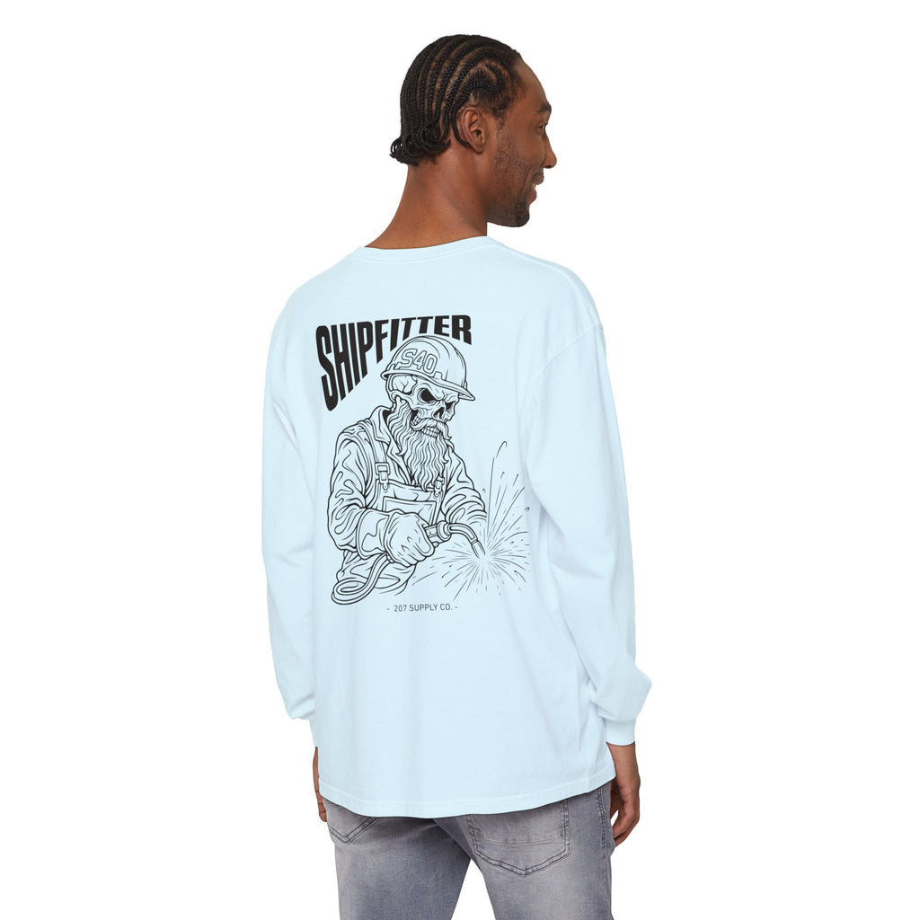 Shipfitter Bearded Skull Long Sleeve