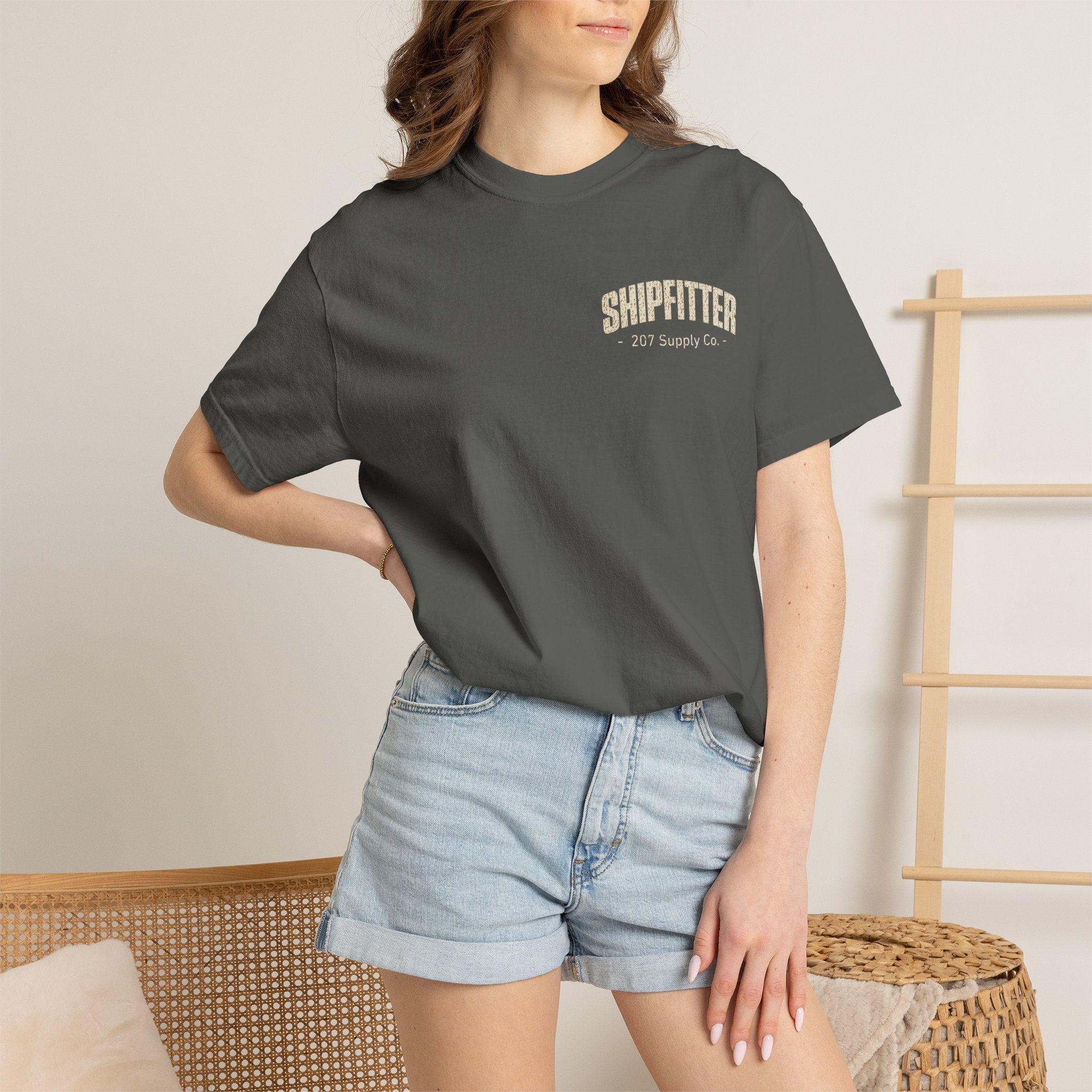 Shipfitter Skull & Hammer Tee - Dark Colors