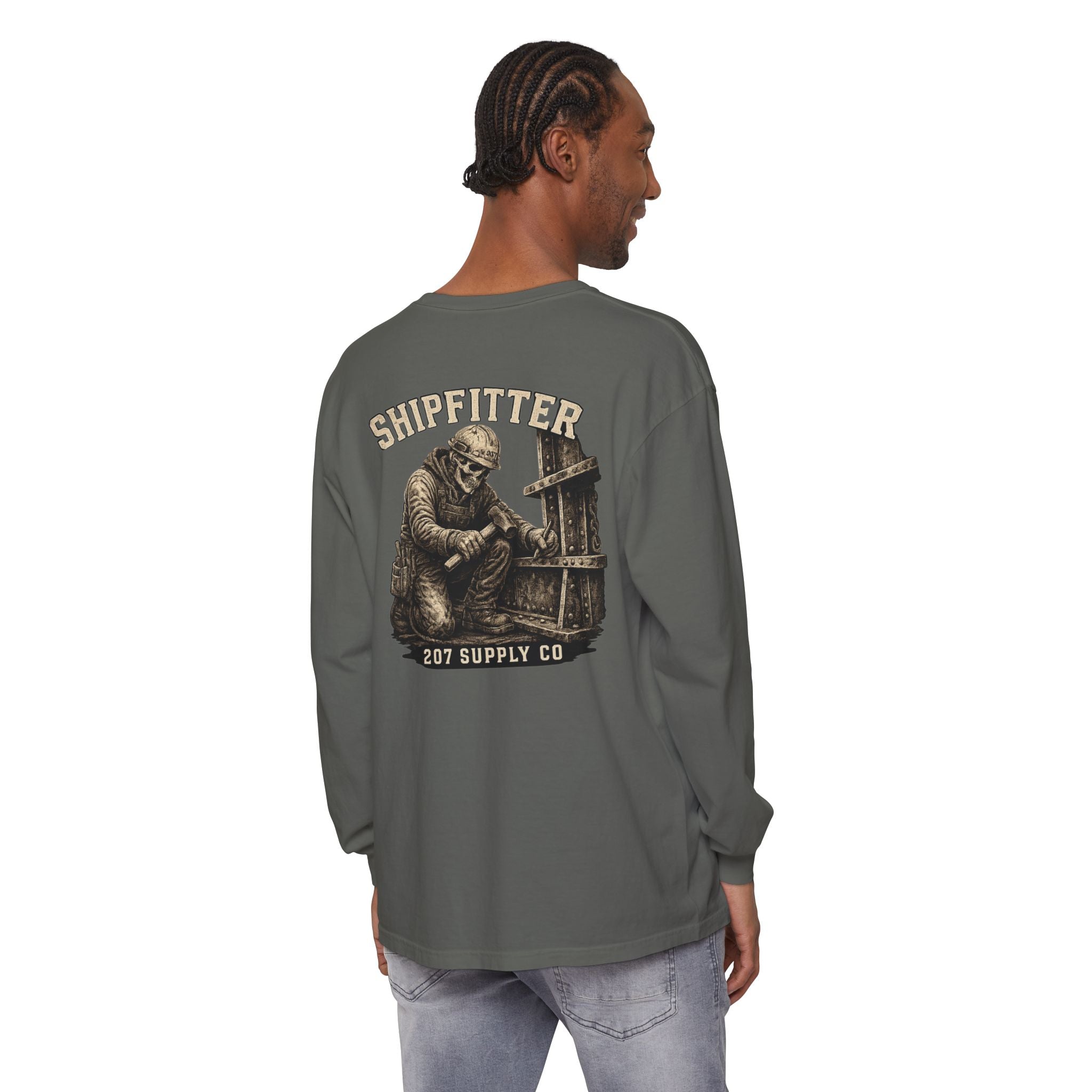 Premium Shipfitter Long Sleeve — Premium Garment-Dyed