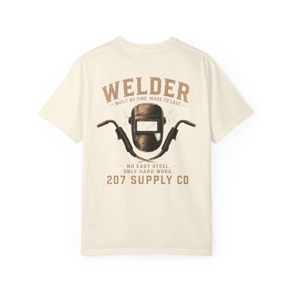 Premium Welder Graphic T-Shirt — 207 Supply Co. Vintage Welding Helmet Tee
