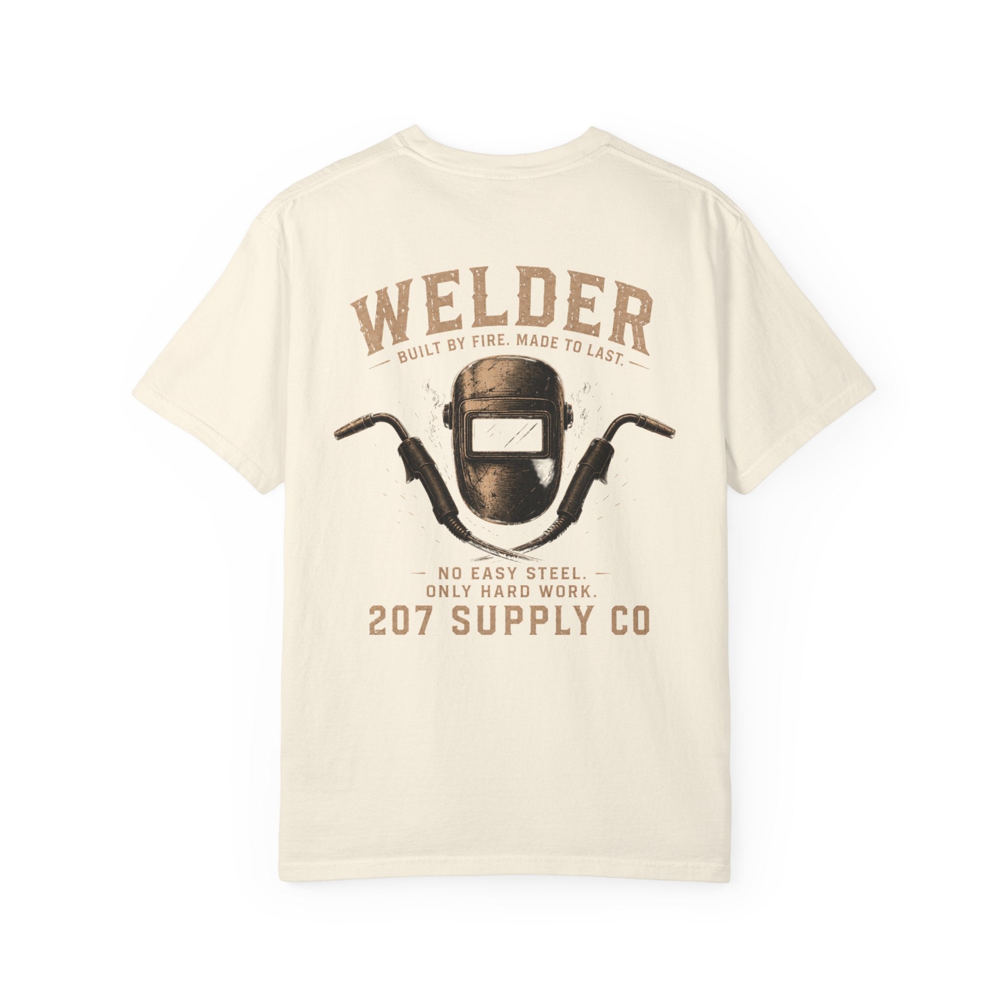 Premium Welder Graphic T-Shirt — 207 Supply Co. Vintage Welding Helmet Tee