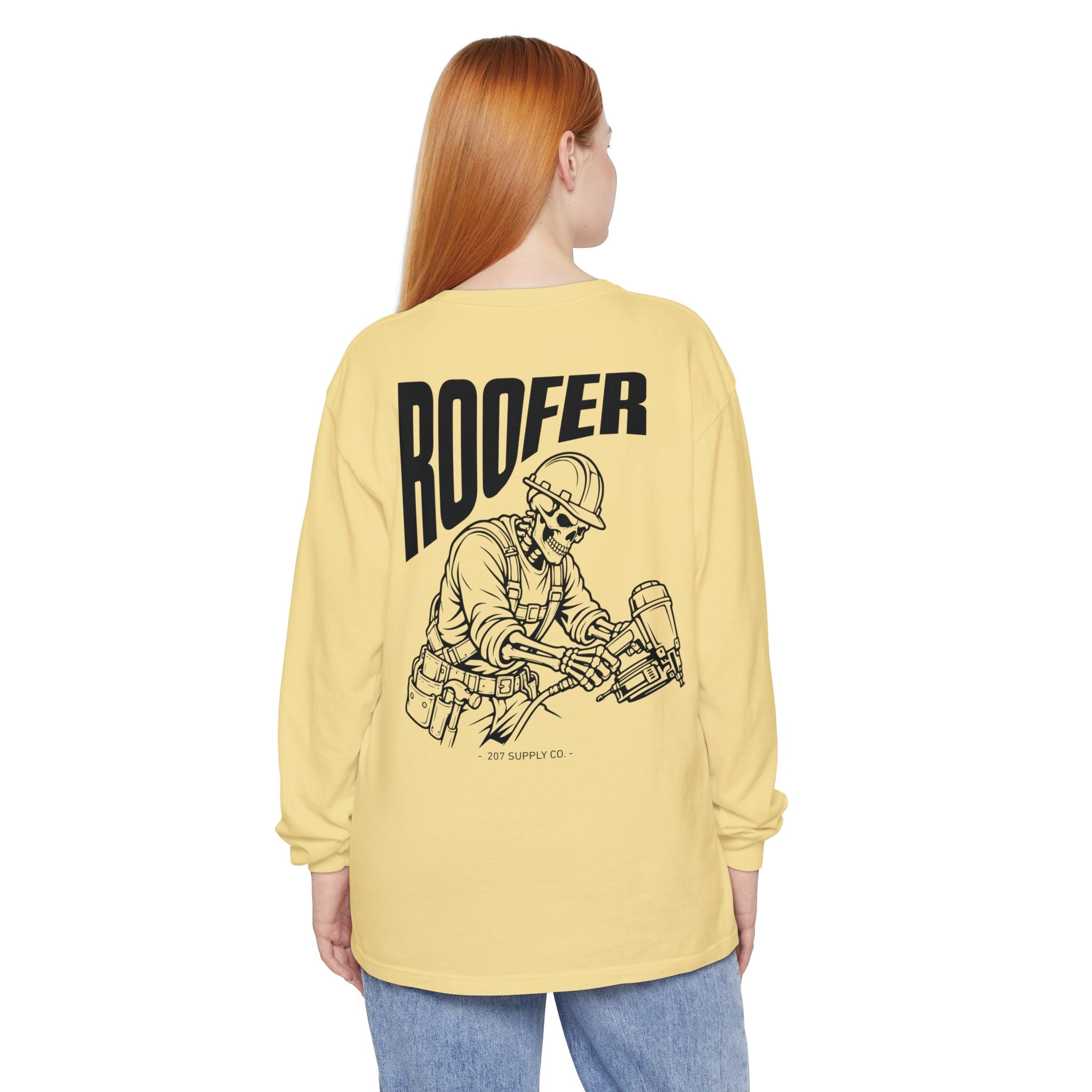 Roofer Skull Long Sleeve