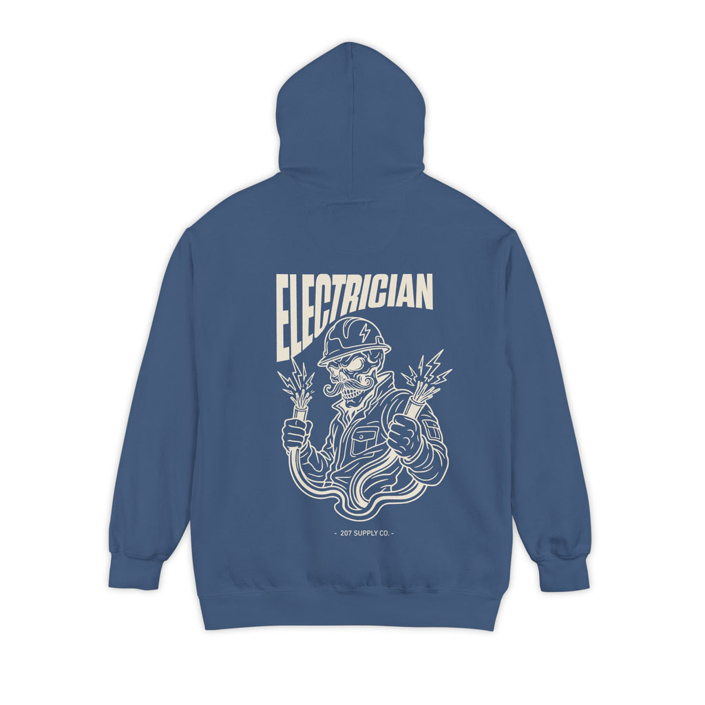 Electrician Skull Hoodie - Dark
