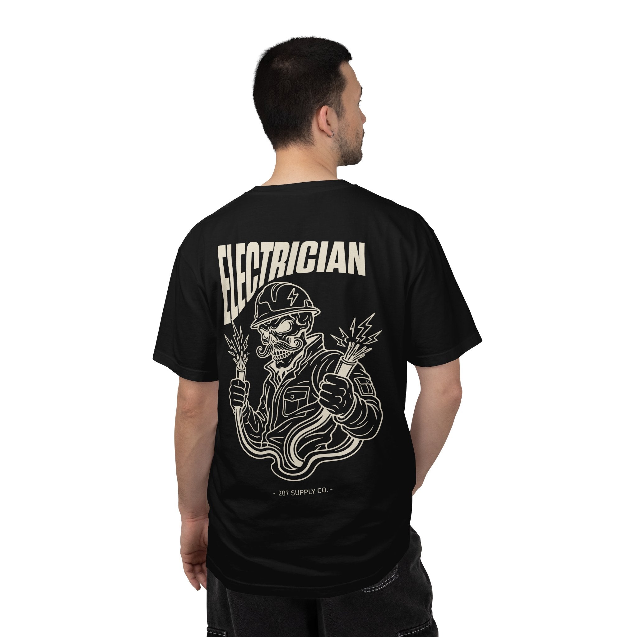 Electrician Skull Tee - Dark