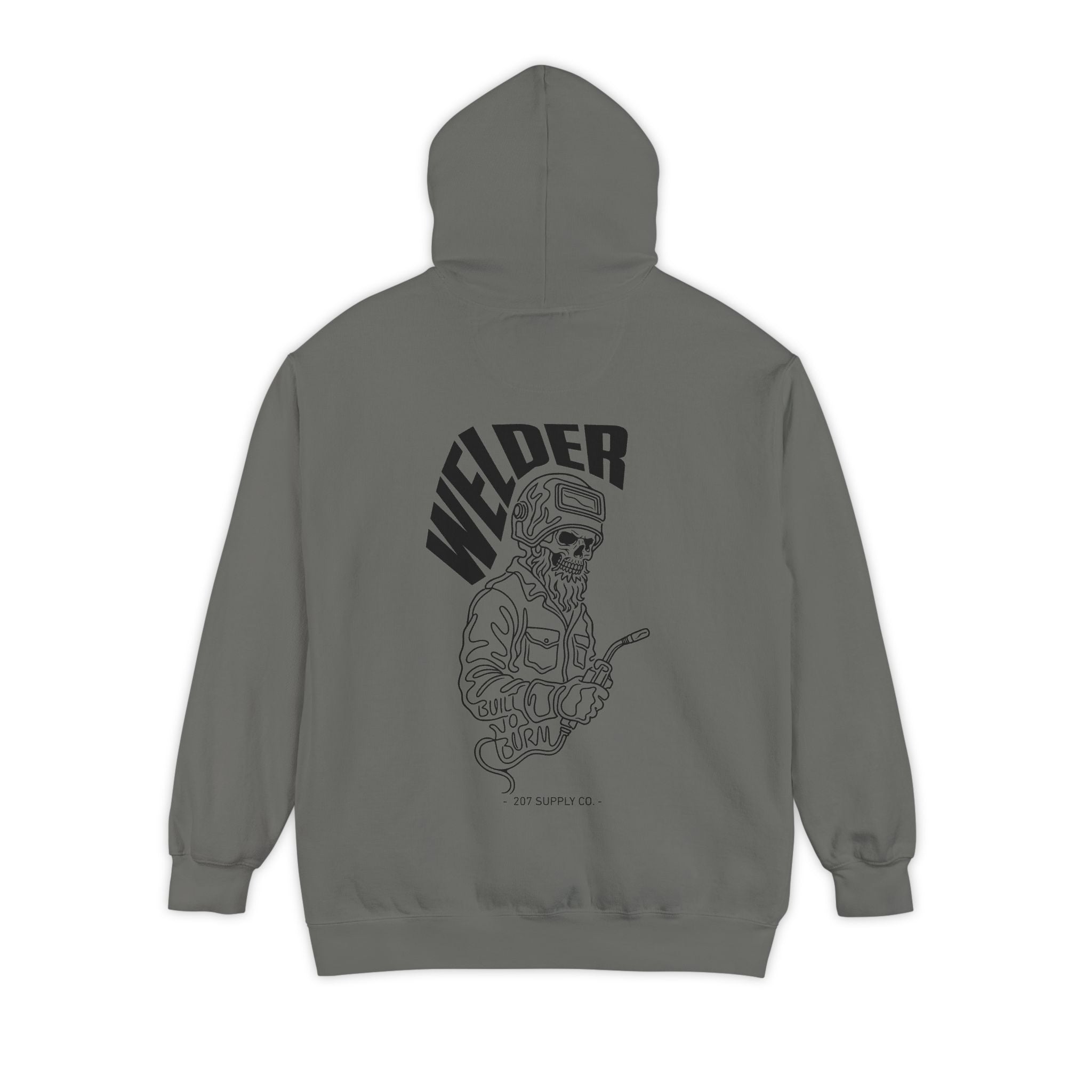 Skull Welder Hoodie — Grey