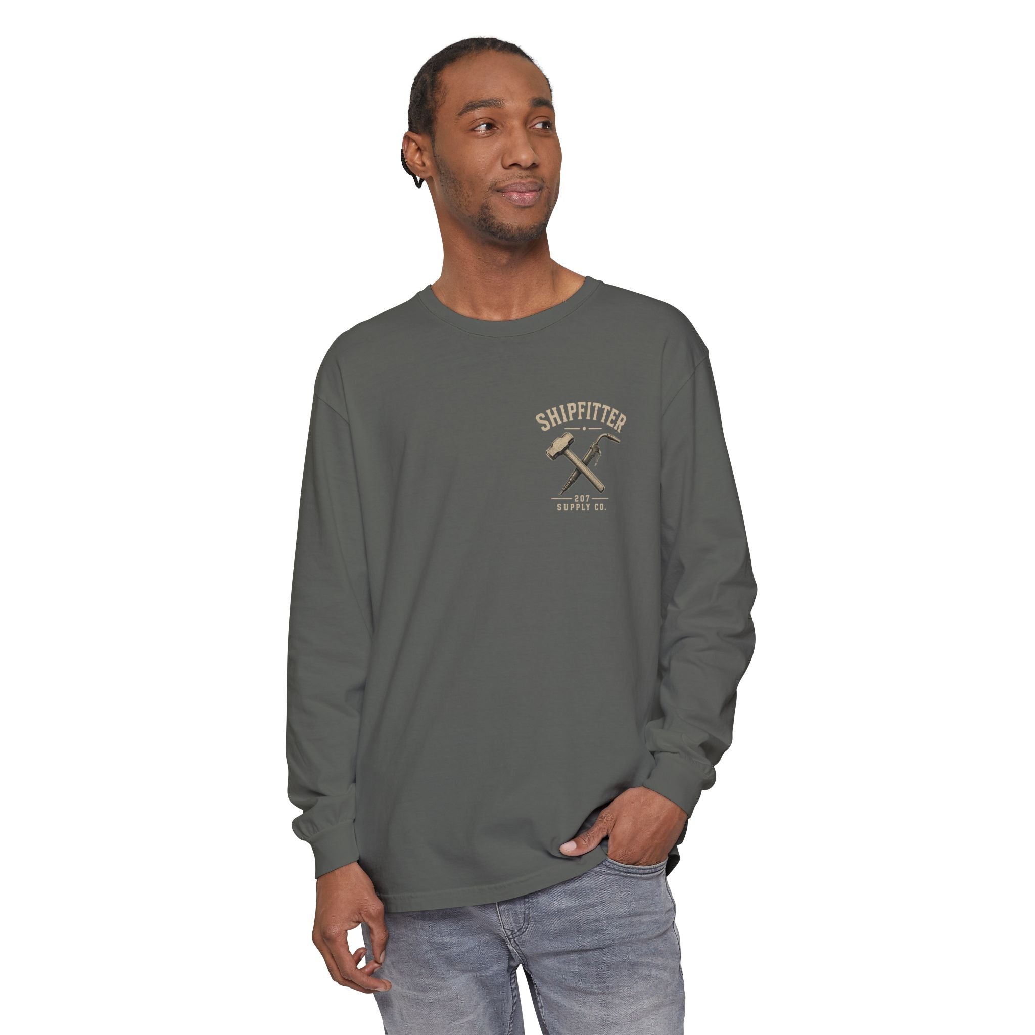 Premium Shipfitter Long Sleeve — Premium Garment-Dyed