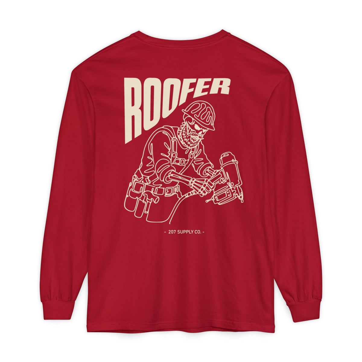 Roofer Skull Long Sleeve - Dark