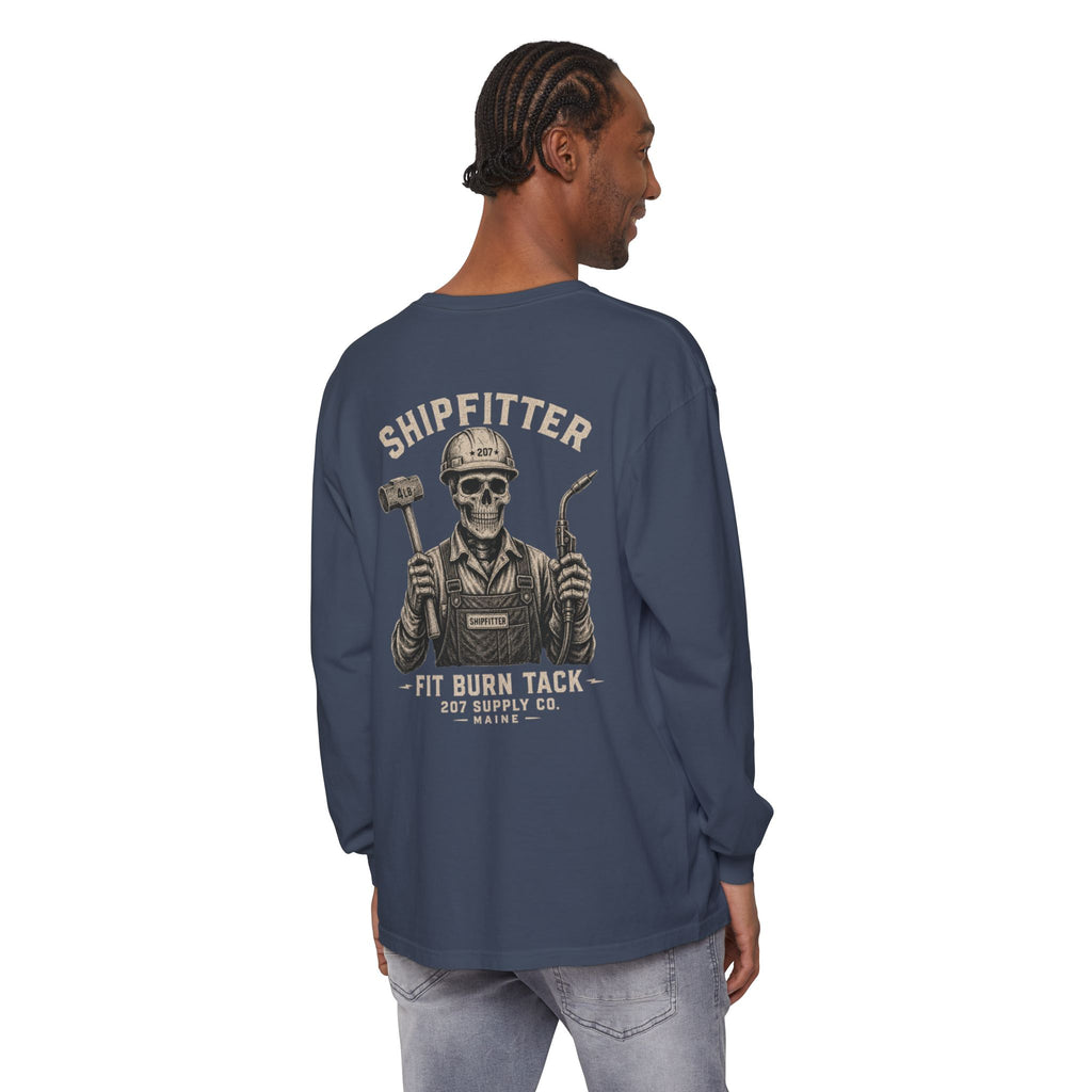Premium Shipfitter Long Sleeve — Premium Shipfitter Skull