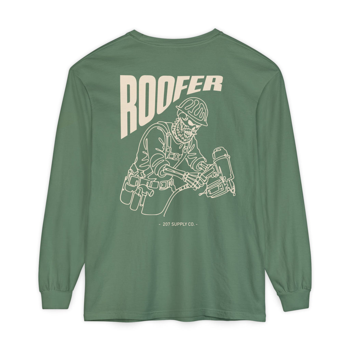 Roofer Skull Long Sleeve - Dark