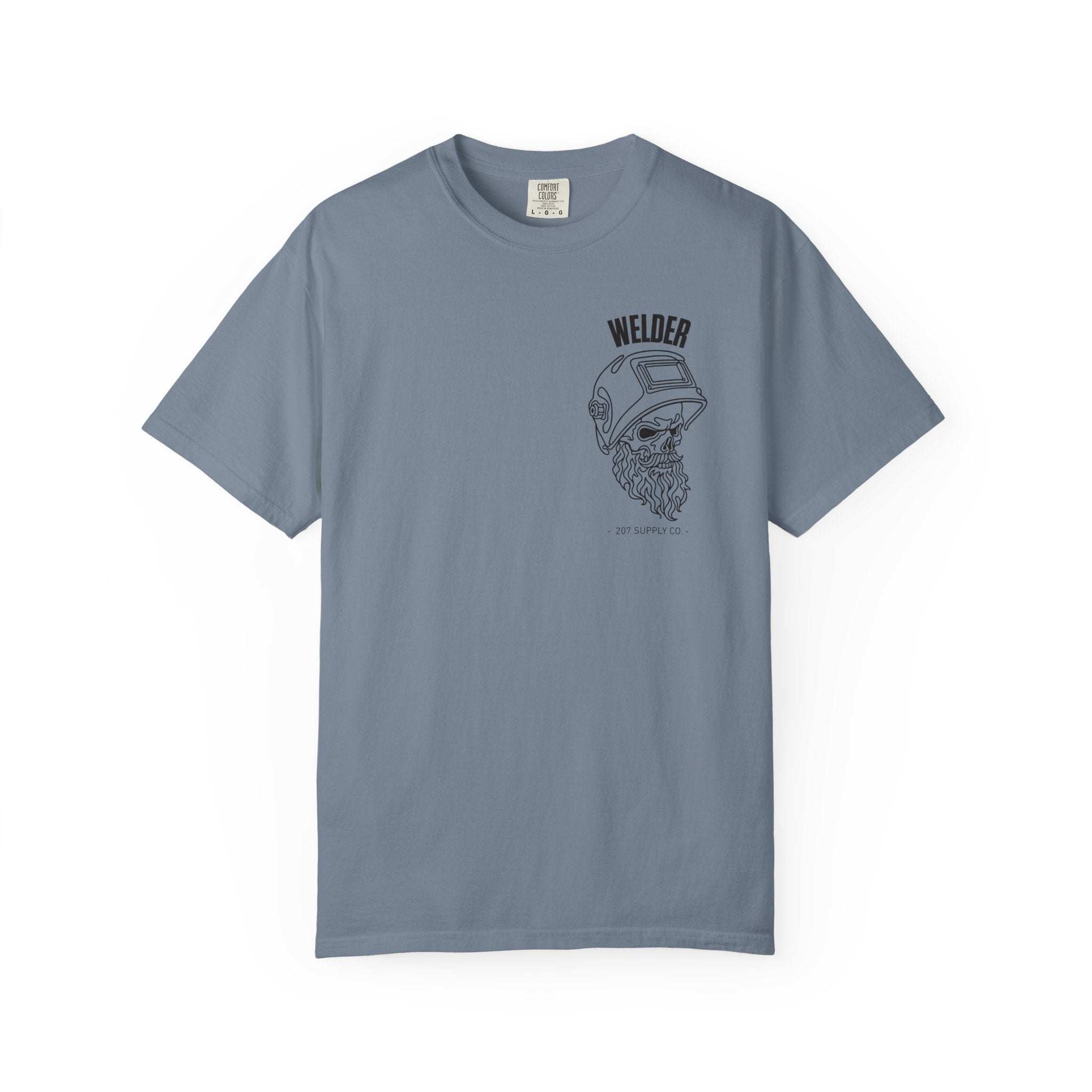 Welder Skull Tee — Blue Jean
