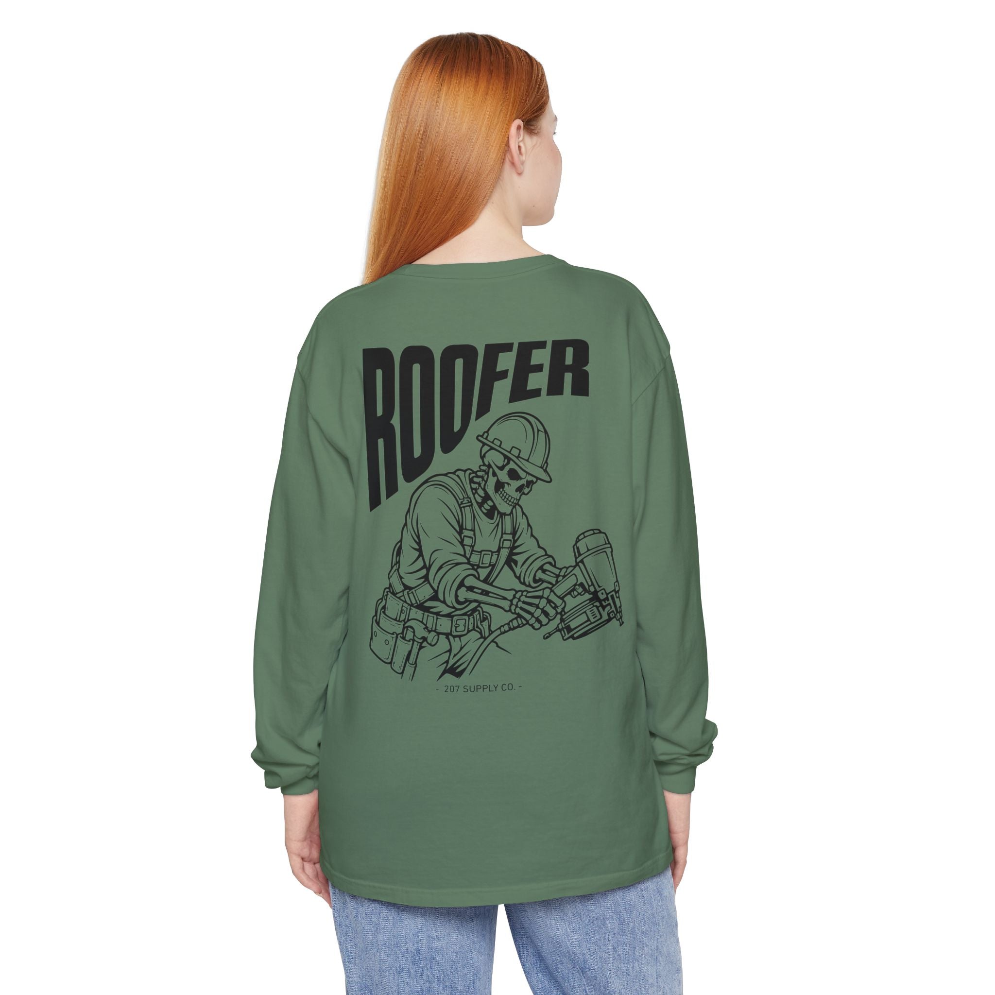 Roofer Skull Long Sleeve