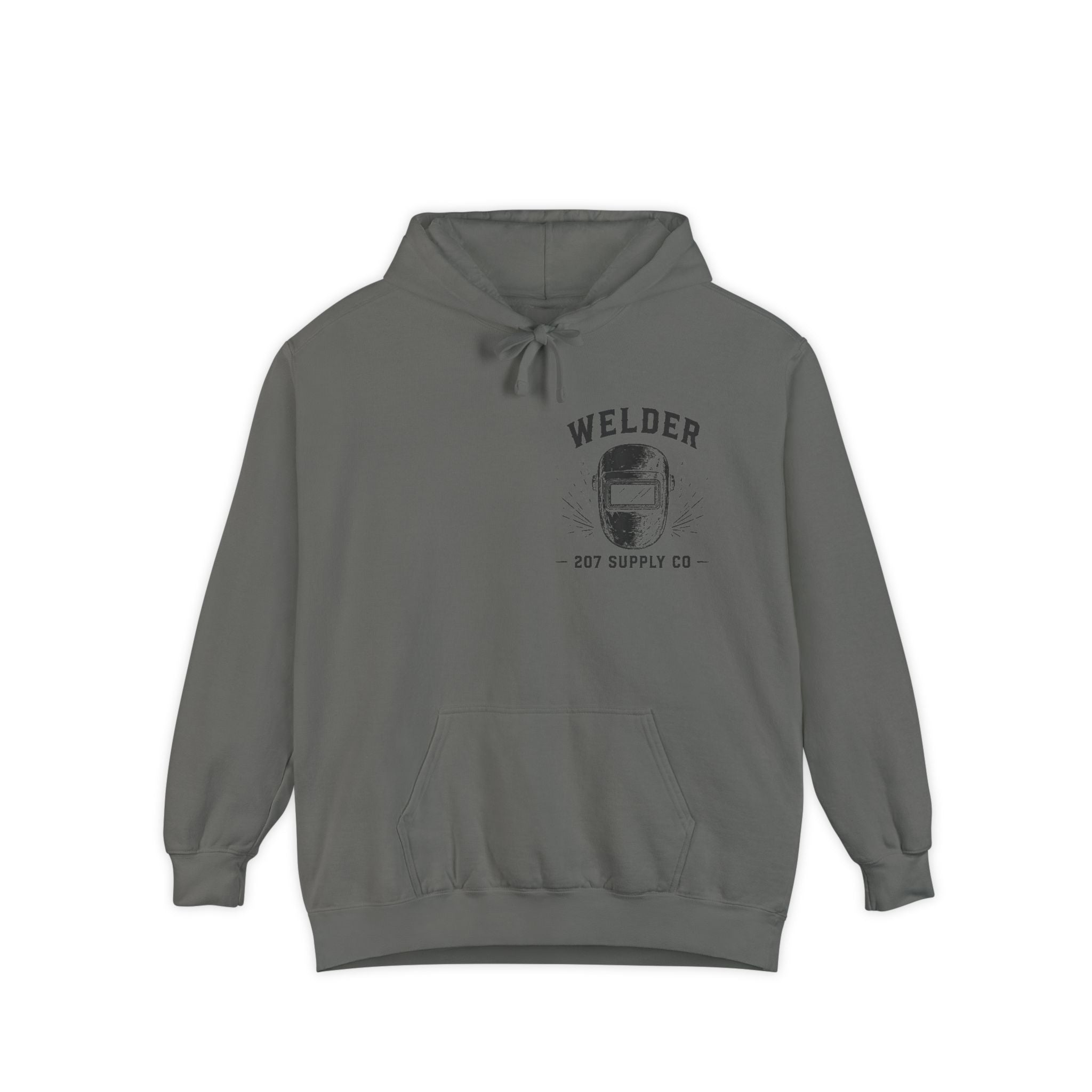 Premium Welder Hoodie - Vintage Welding Helmet Graphic