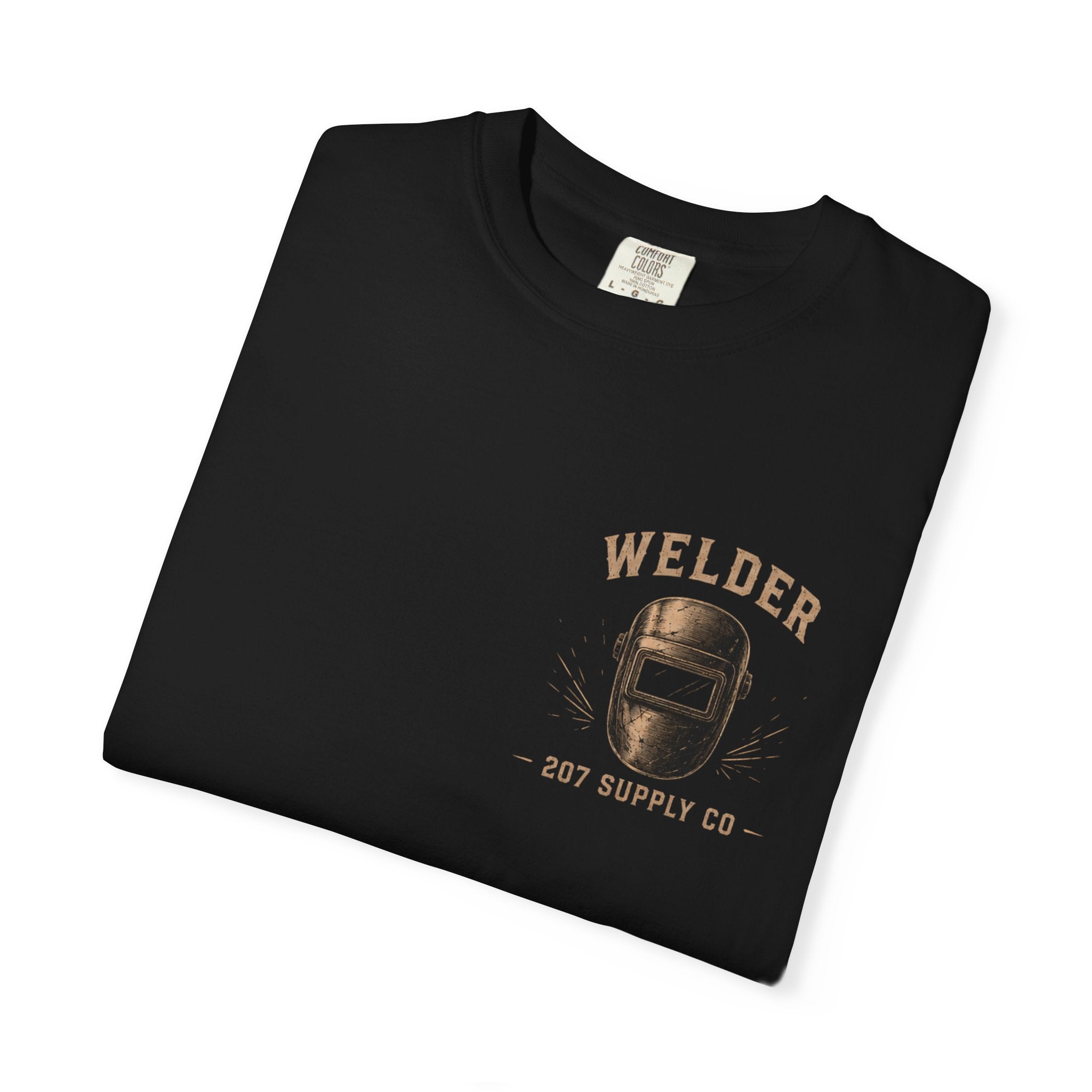 Premium Welder Graphic T-Shirt — 207 Supply Co. Vintage Welding Helmet Tee