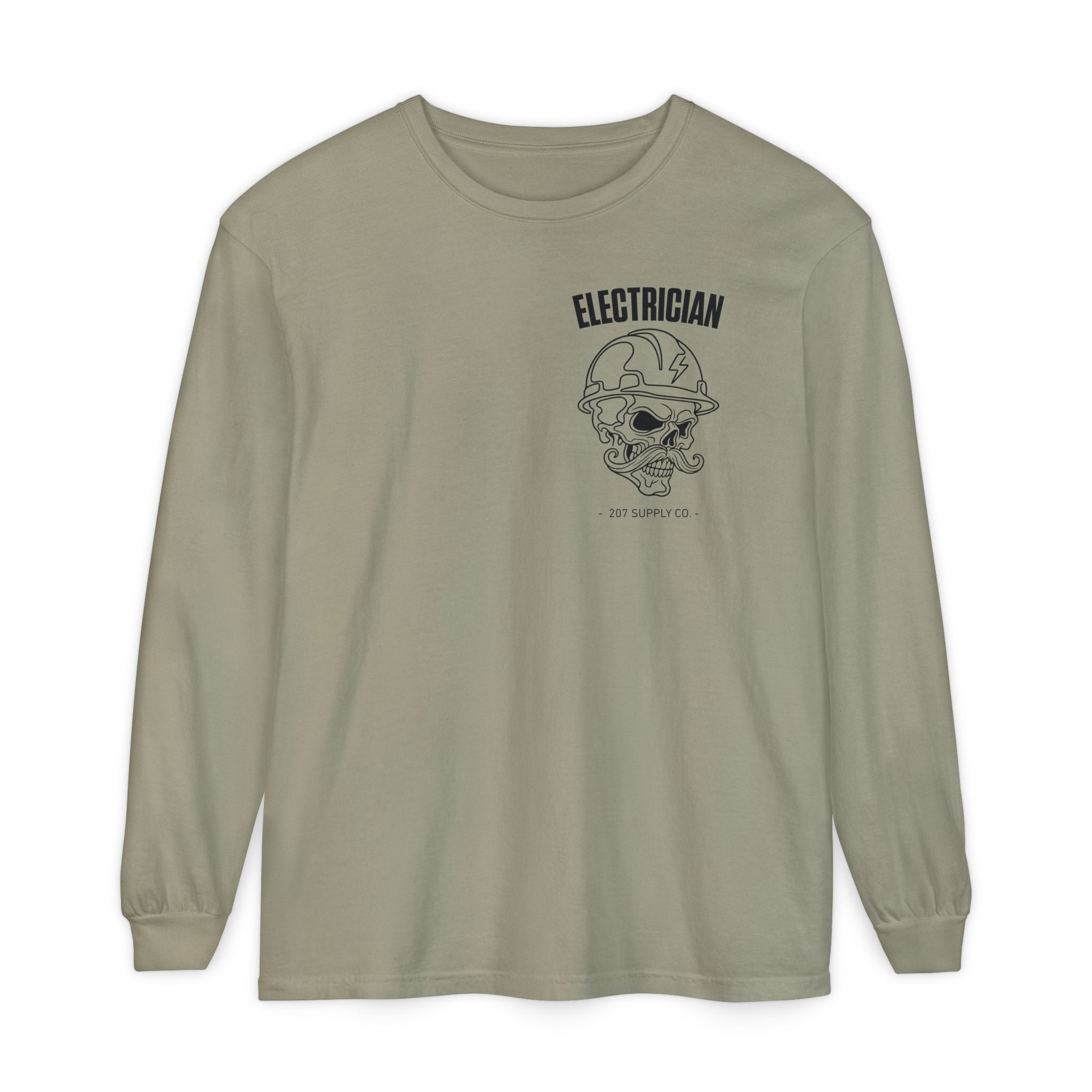 Electrician Skull Long Sleeve Tee