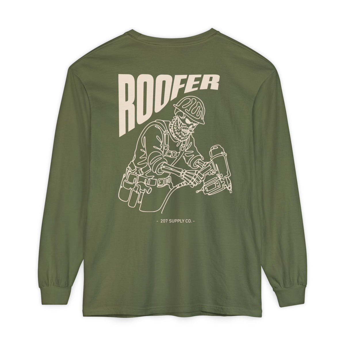 Roofer Skull Long Sleeve - Dark