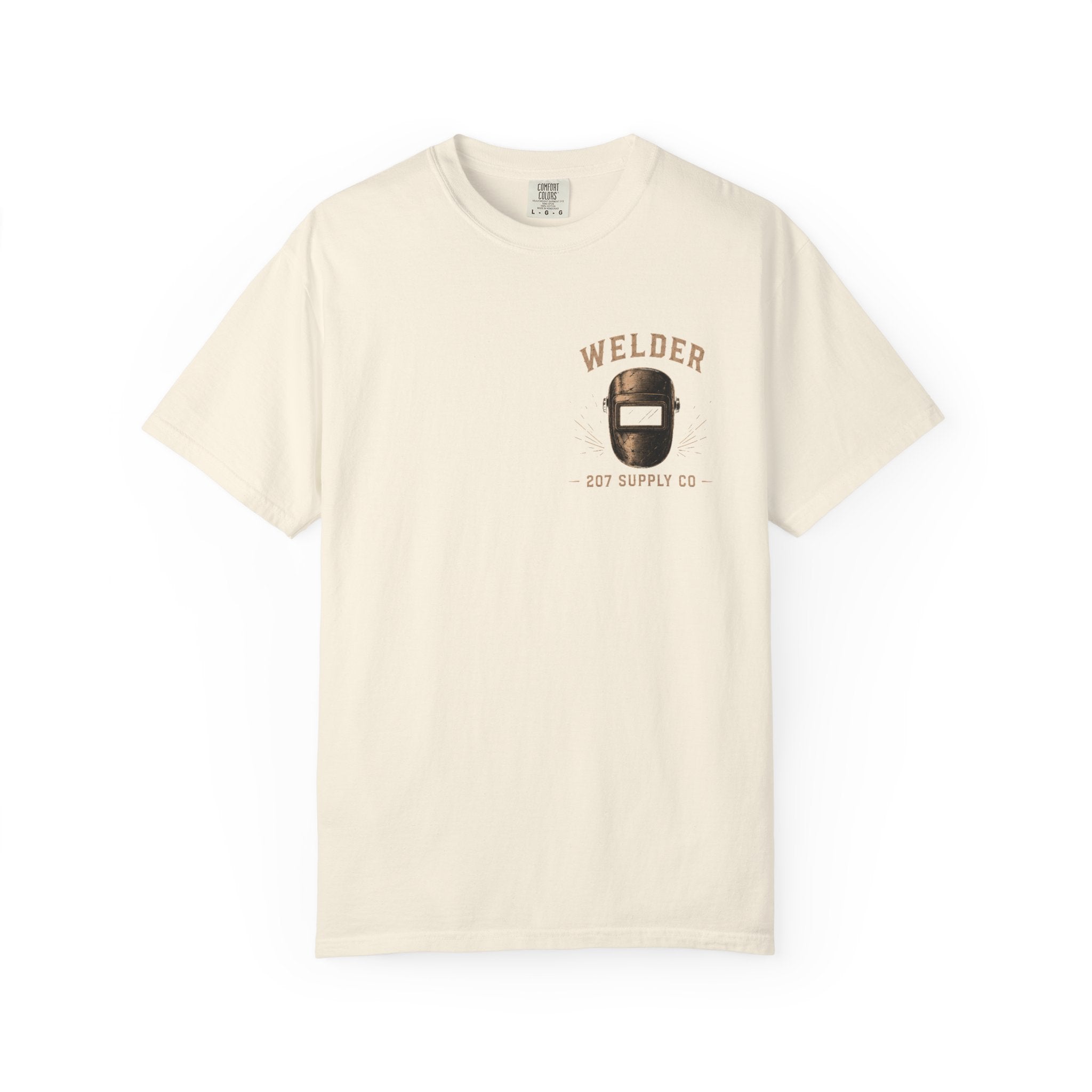 Premium Welder Graphic T-Shirt — 207 Supply Co. Vintage Welding Helmet Tee