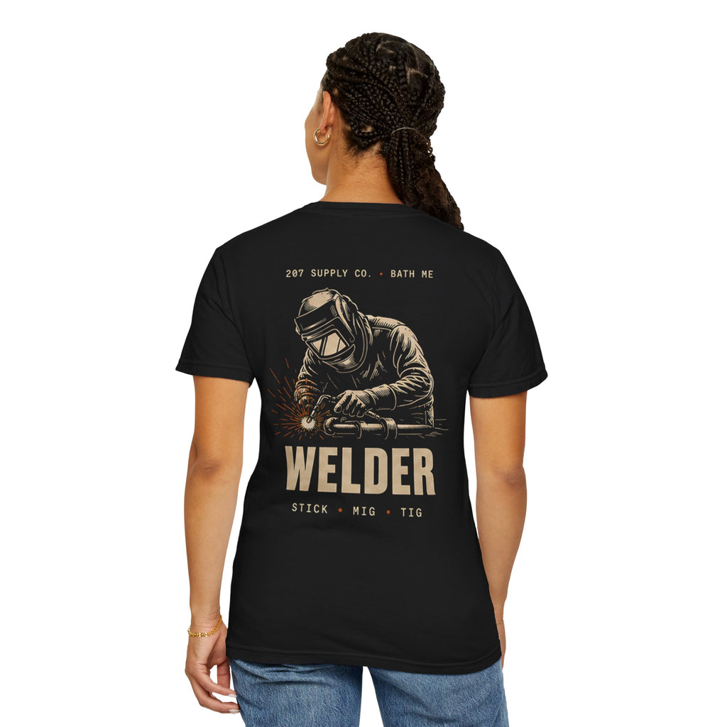 Premium Welder T-Shirt – Retro Industrial Welding Crew Tee (Stick • MIG • TIG)